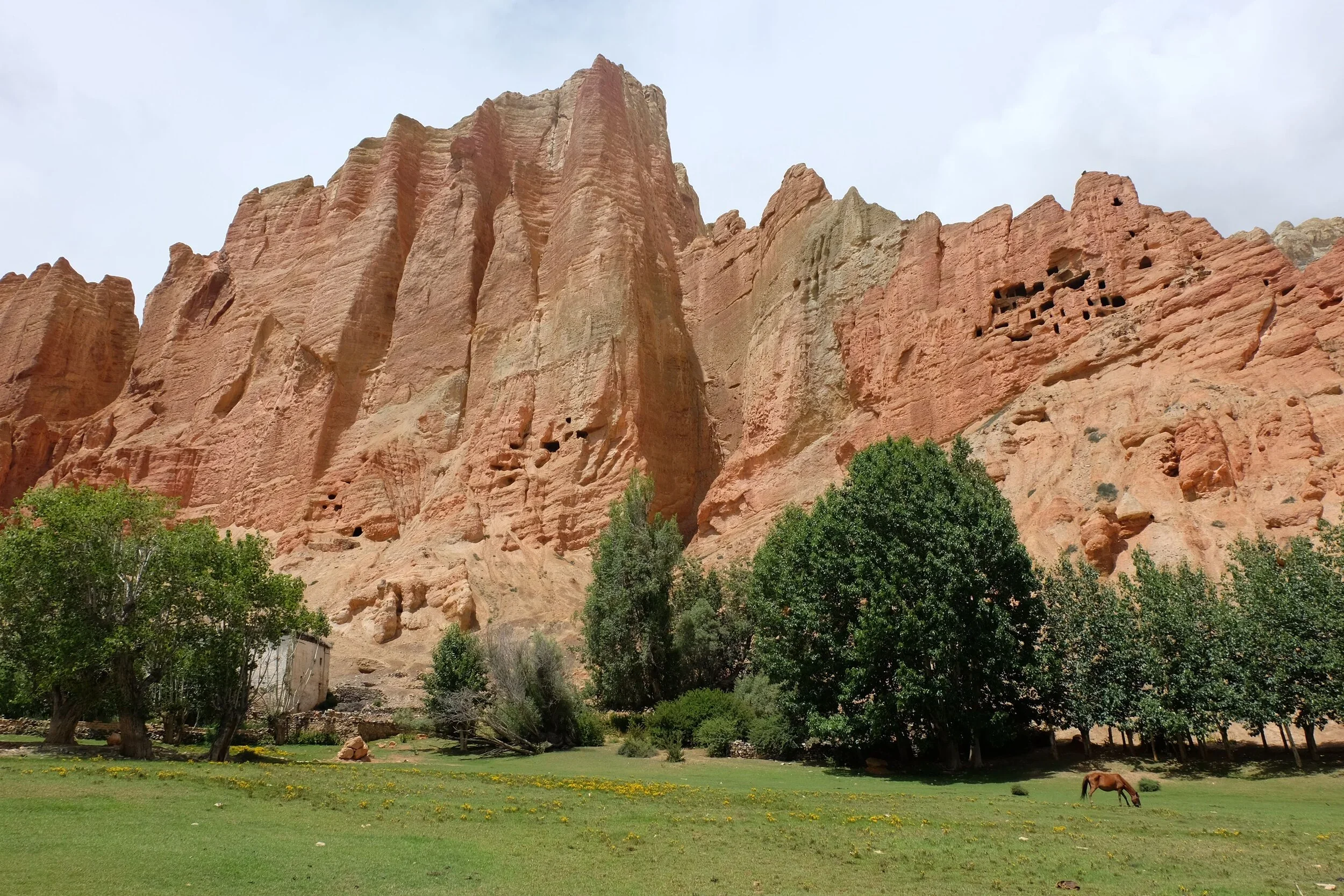 Soaring rock formations defined one of the paths the team took to recruit study participants.