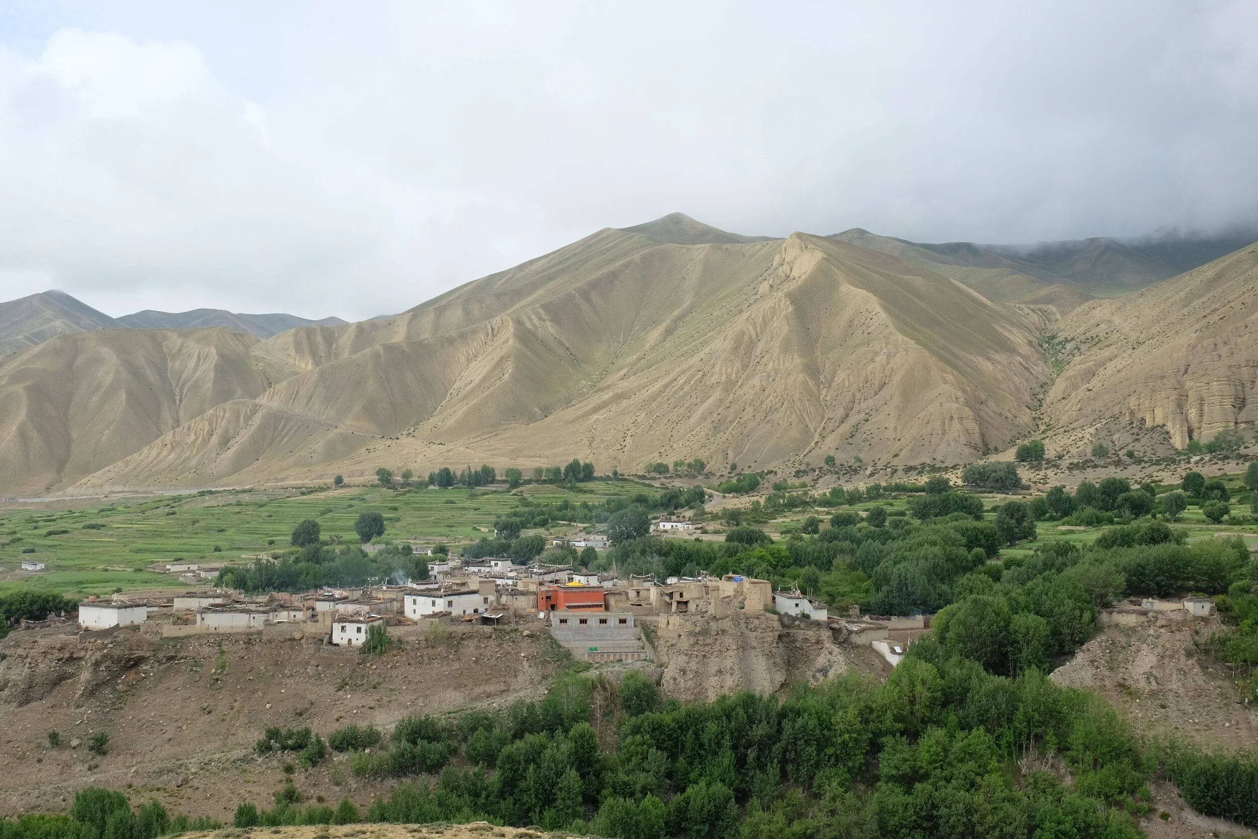The village of Ghami visible from afar.