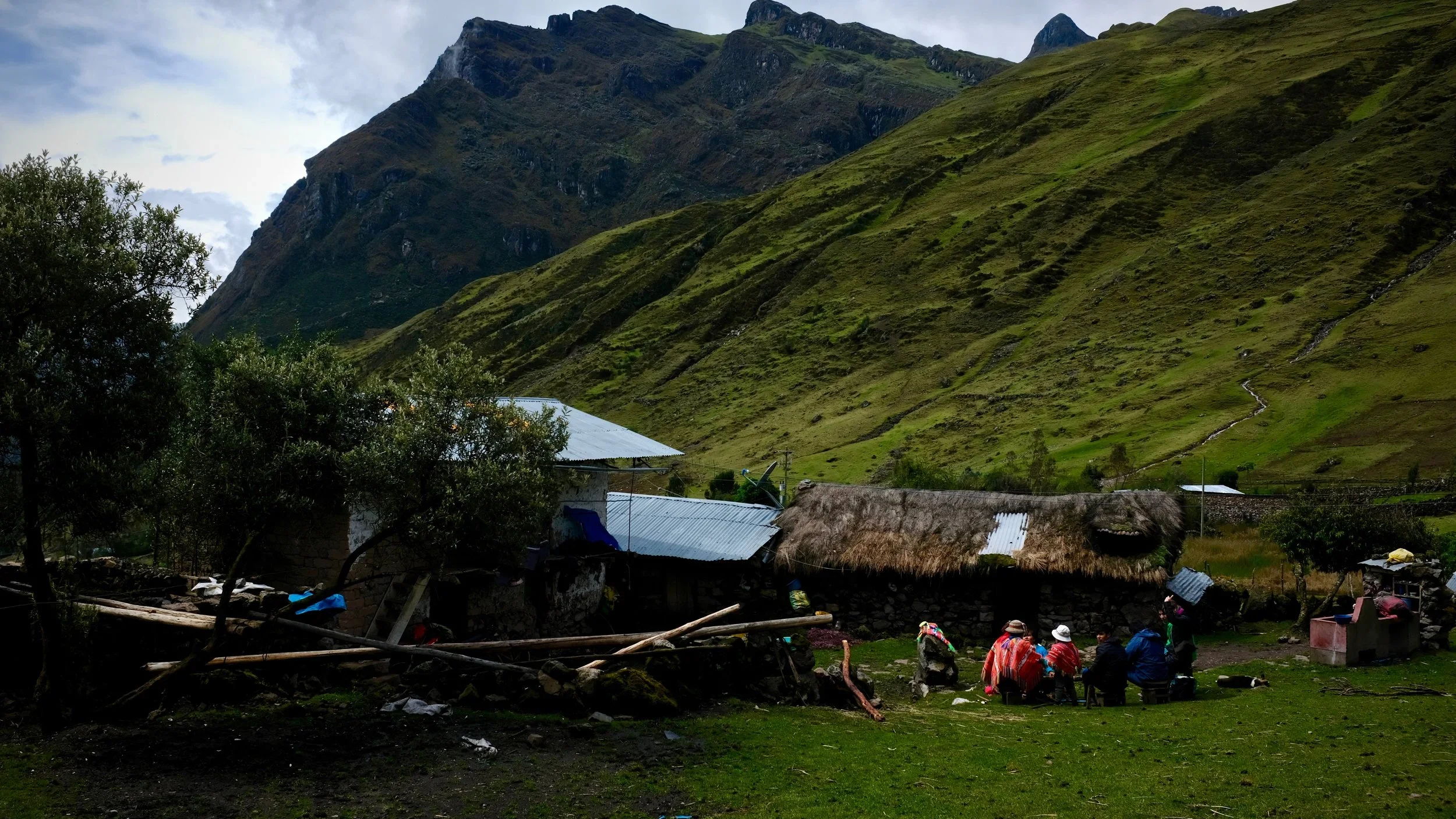 Surrounded by verdure at Sergio and Ricartina's home.
