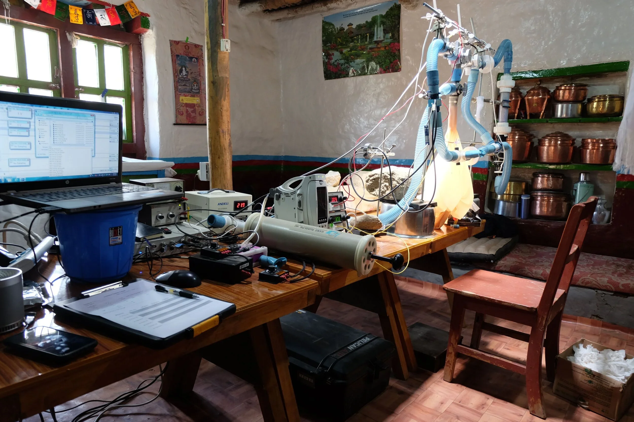  The HVR setup at Ghami.  