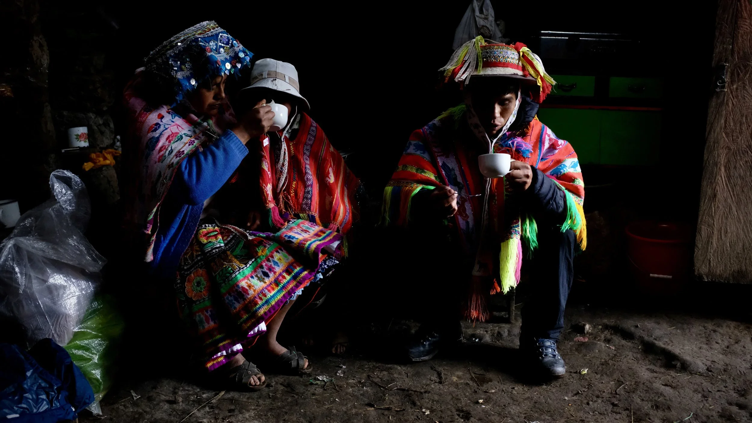 Esteban lives with his family in Cuncani, but travels to lower-altitude cities, where he works in construction. He also works as a porter for additional income.