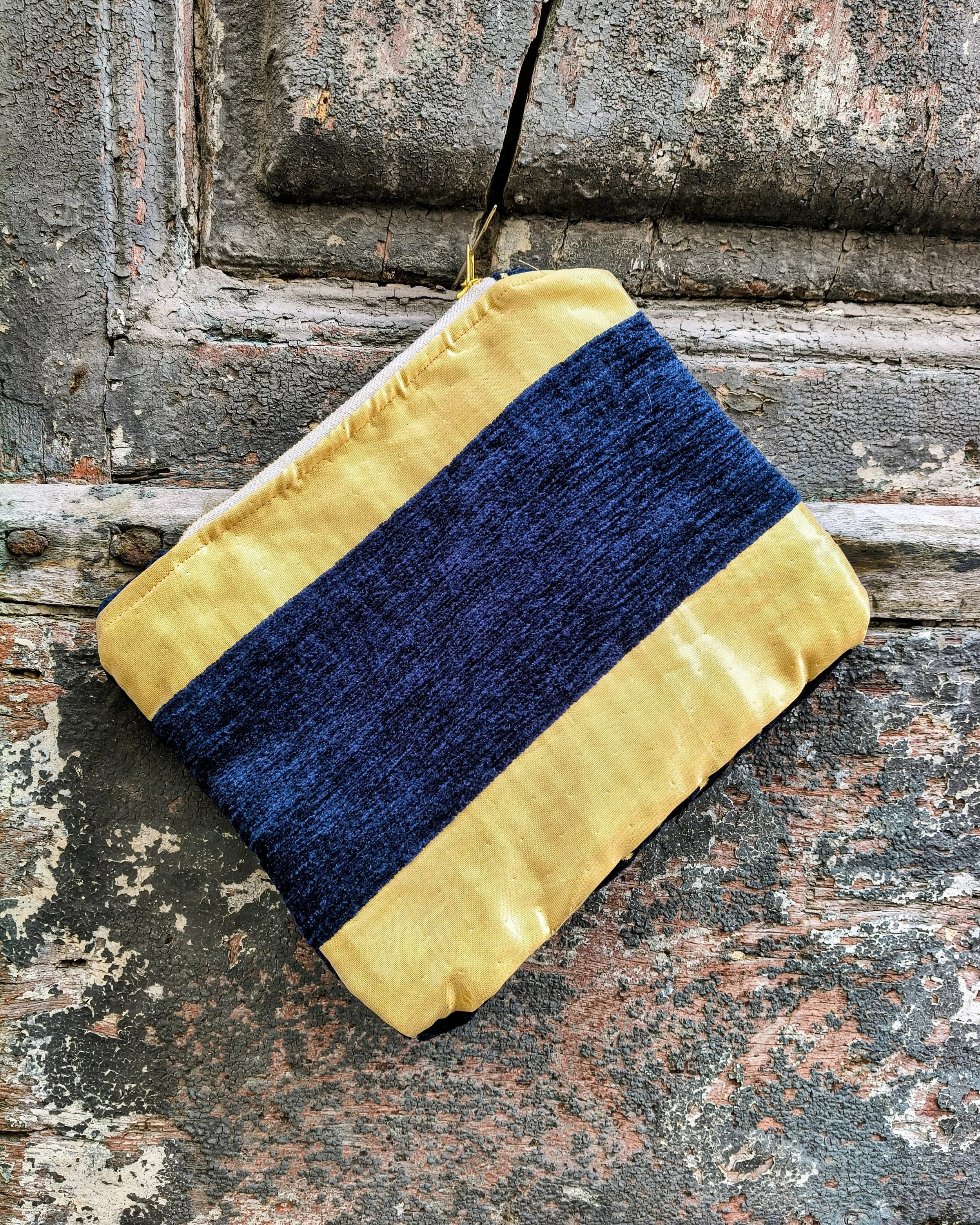 Pochette in tessuto Vintage damascato retro #004