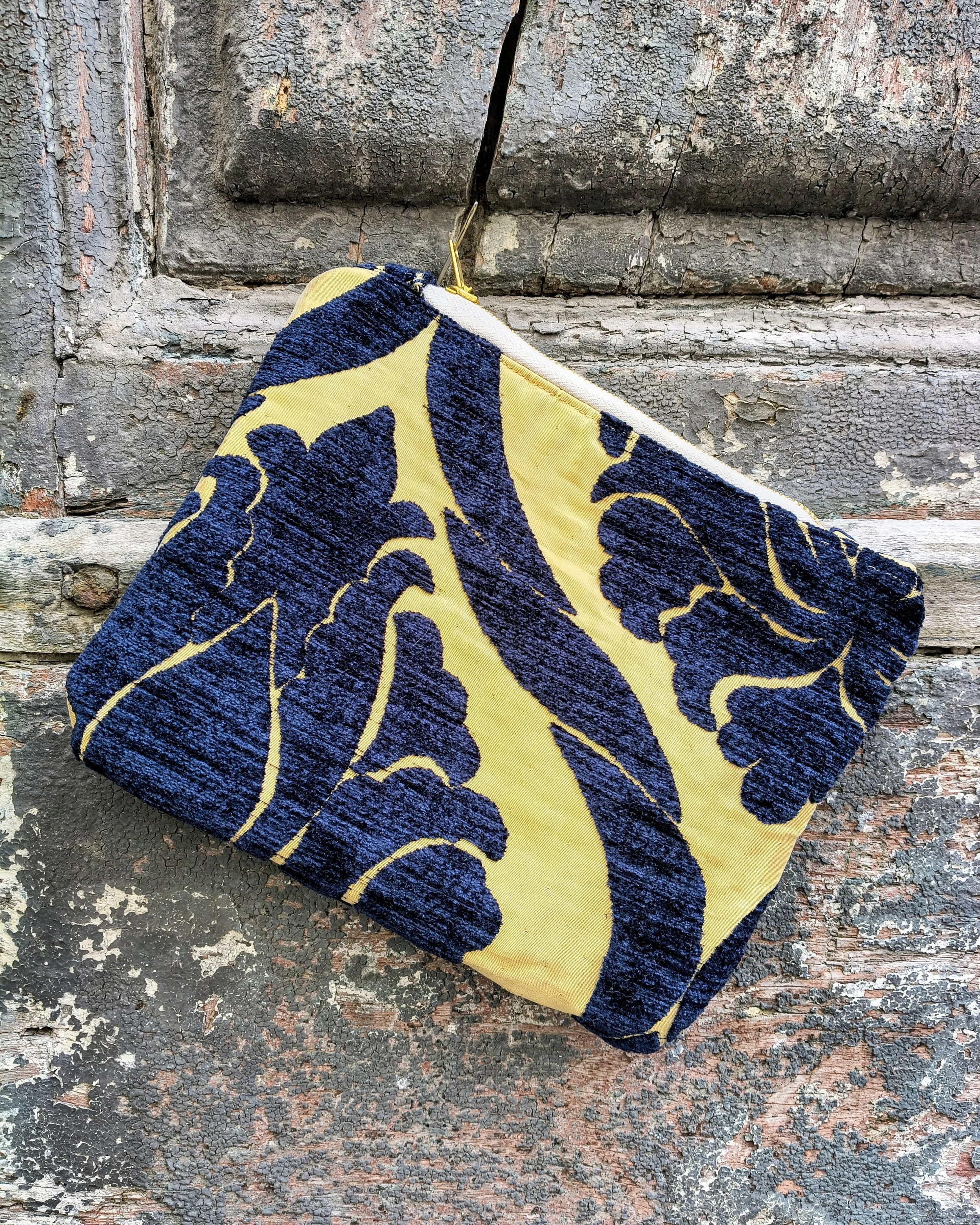 Pochette in tessuto Vintage damascato #004