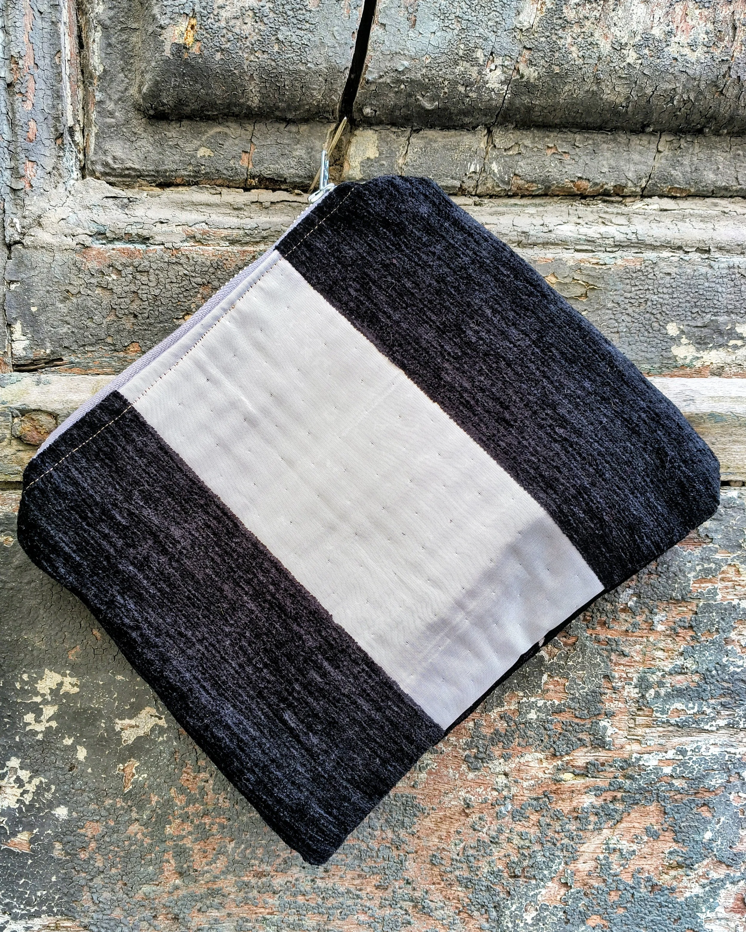 Pochette in tessuto Vintage damascato, retro #003