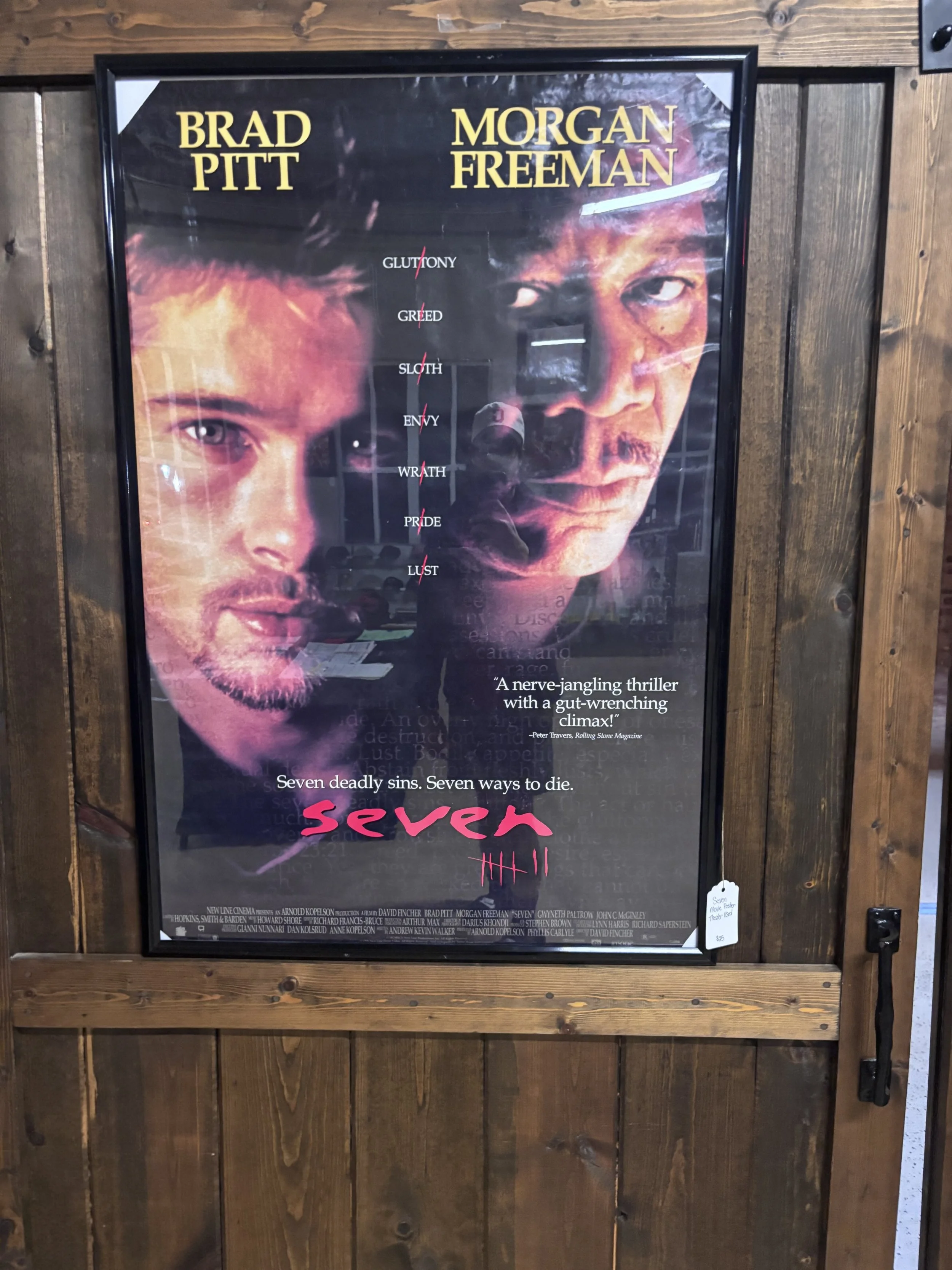 Authentic 'Se7en' Movie Poster - Cinema Used