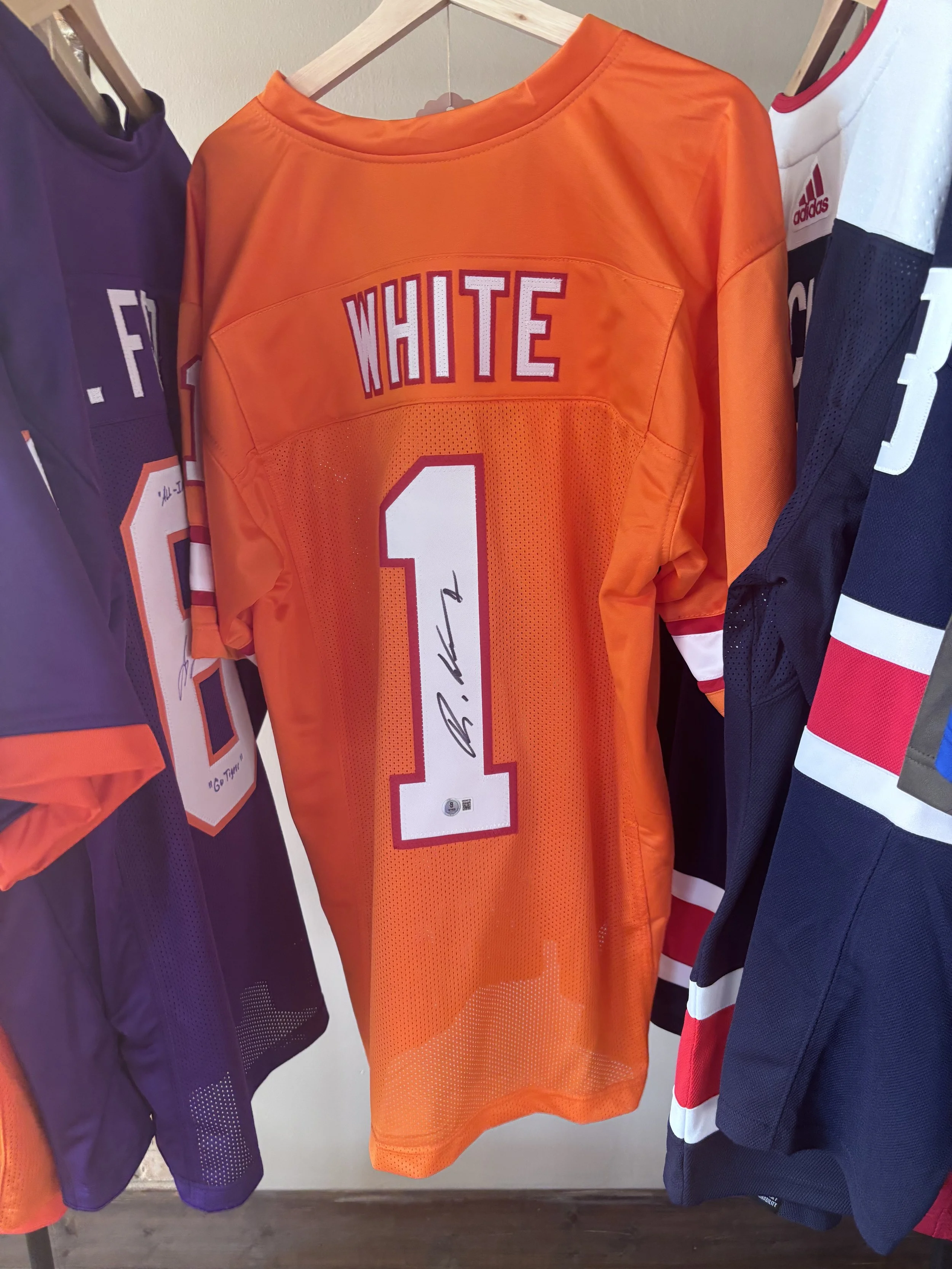 Rachaad White Signed Custom 'Creamsicle' Buccaneers Jersey with Beckett COA