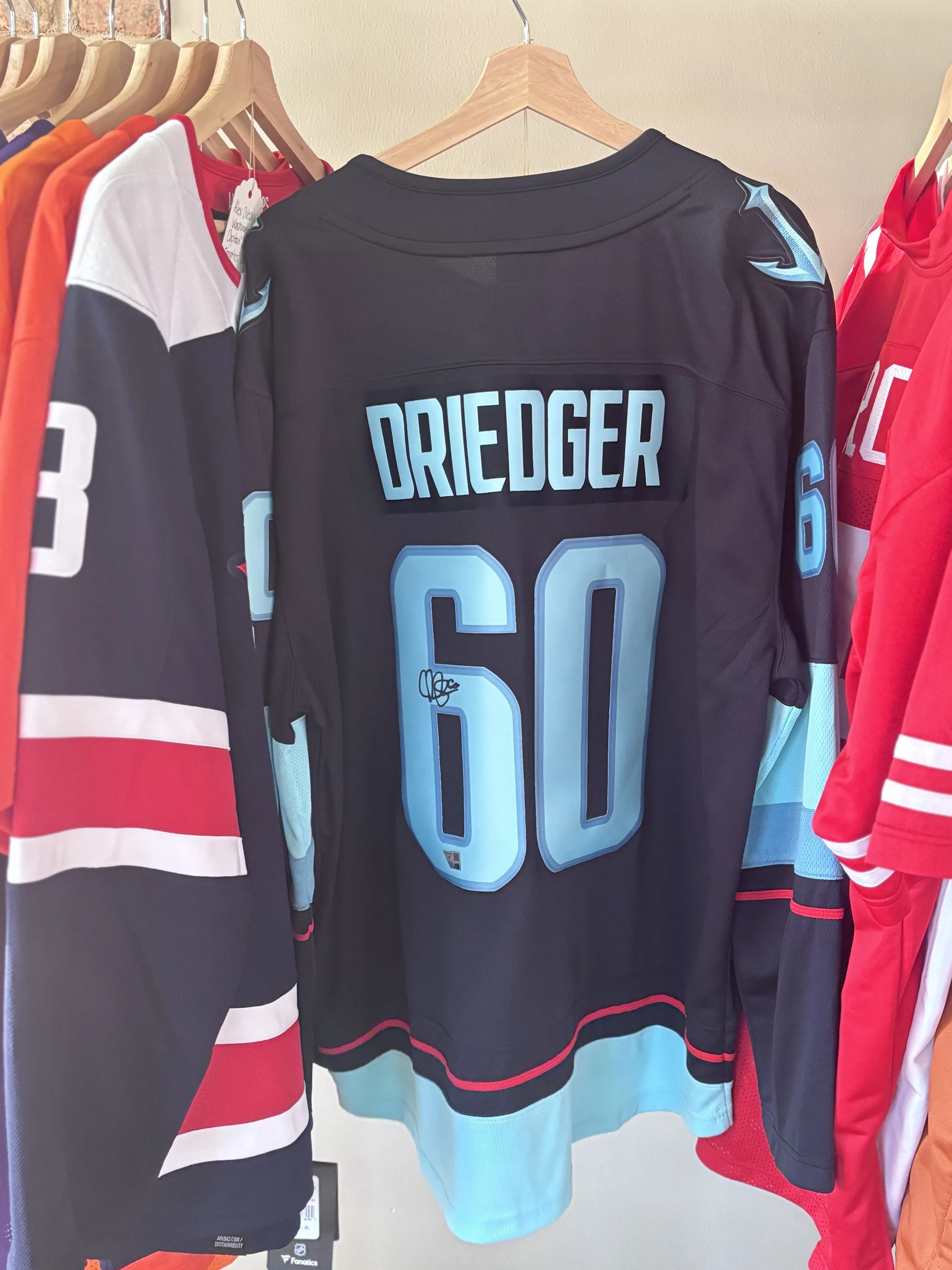 Chris Driedger Signed Inaugural Season Jersey with Fanatics COA