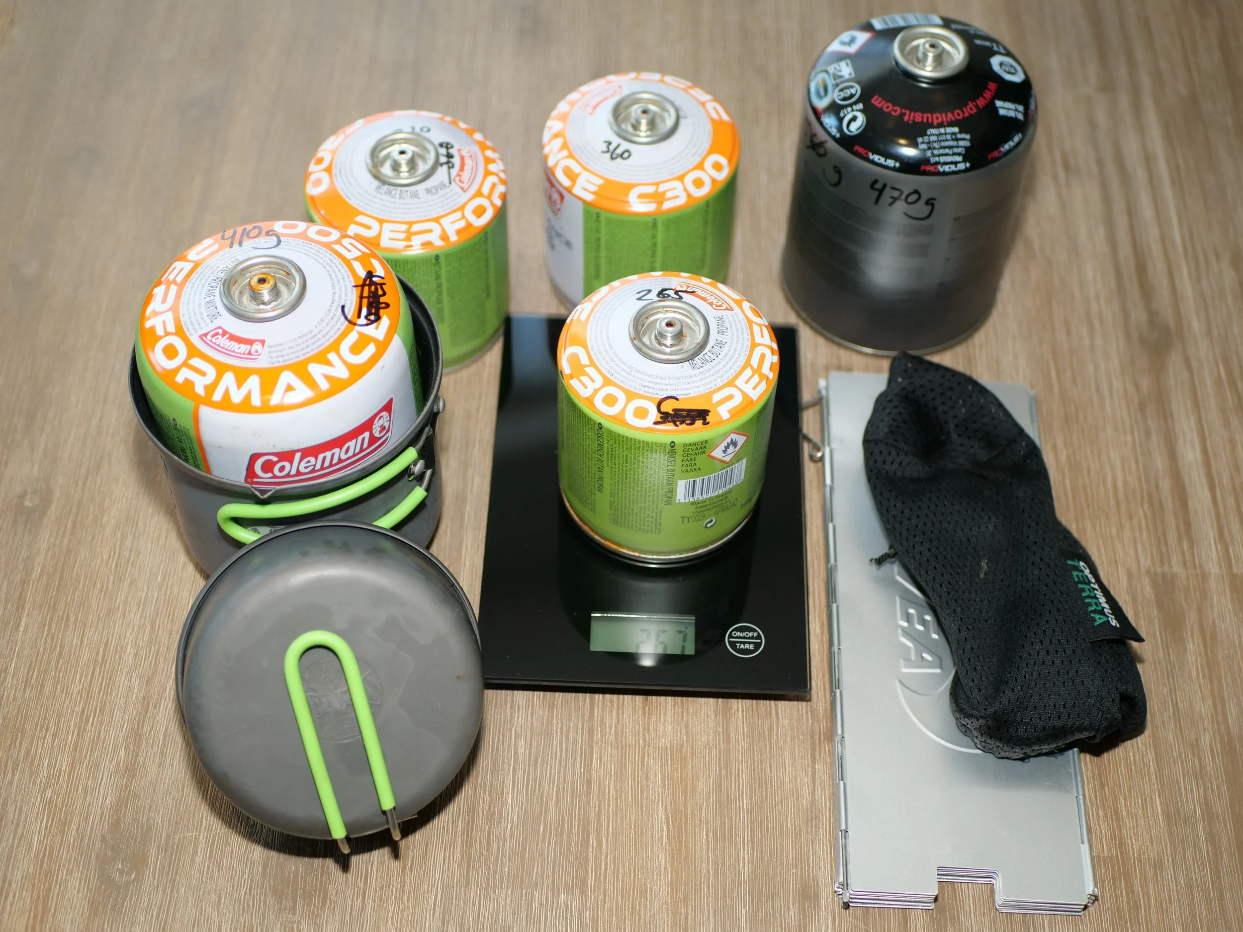 Skriv vekt på gass boksen.