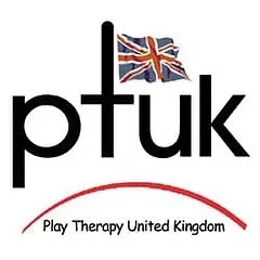 PTUK logo with a Union Jack flag and tagline 'Play Therapy United Kingdom'