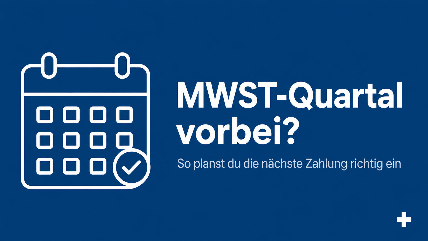 Kalender-Illustration MWST-Planung für Schweizer KMU