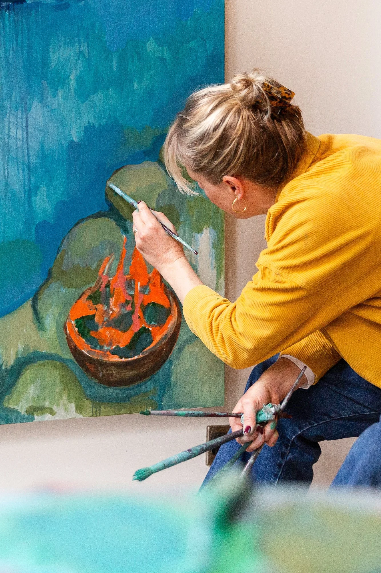 Art and Artist photography by London Photographer. Detailed, reportage, Portrait Photography. Artist Portrait. Art in situ, gallery Photographer. Editorial. Website, Storytelling, social media, content, PR, Press, Marketing, Painting, sculptures, fin