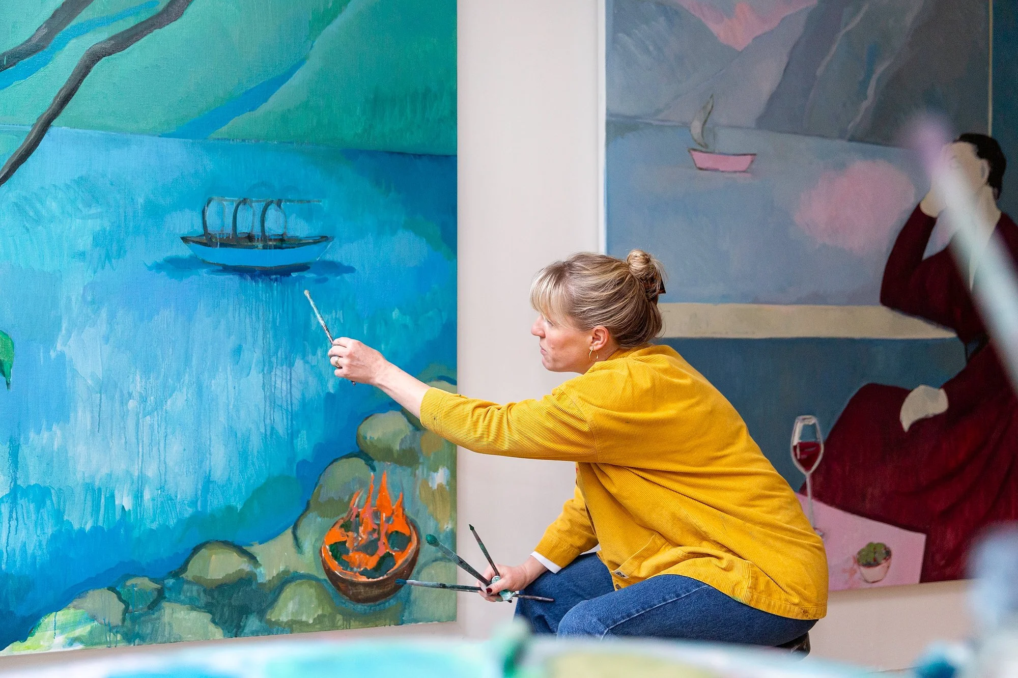 Art and Artist photography by London Photographer. Detailed, reportage, Portrait Photography. Artist Portrait. Art in situ, gallery Photographer. Editorial. Website, Storytelling, social media, content, PR, Press, Marketing, Painting, sculptures, fin