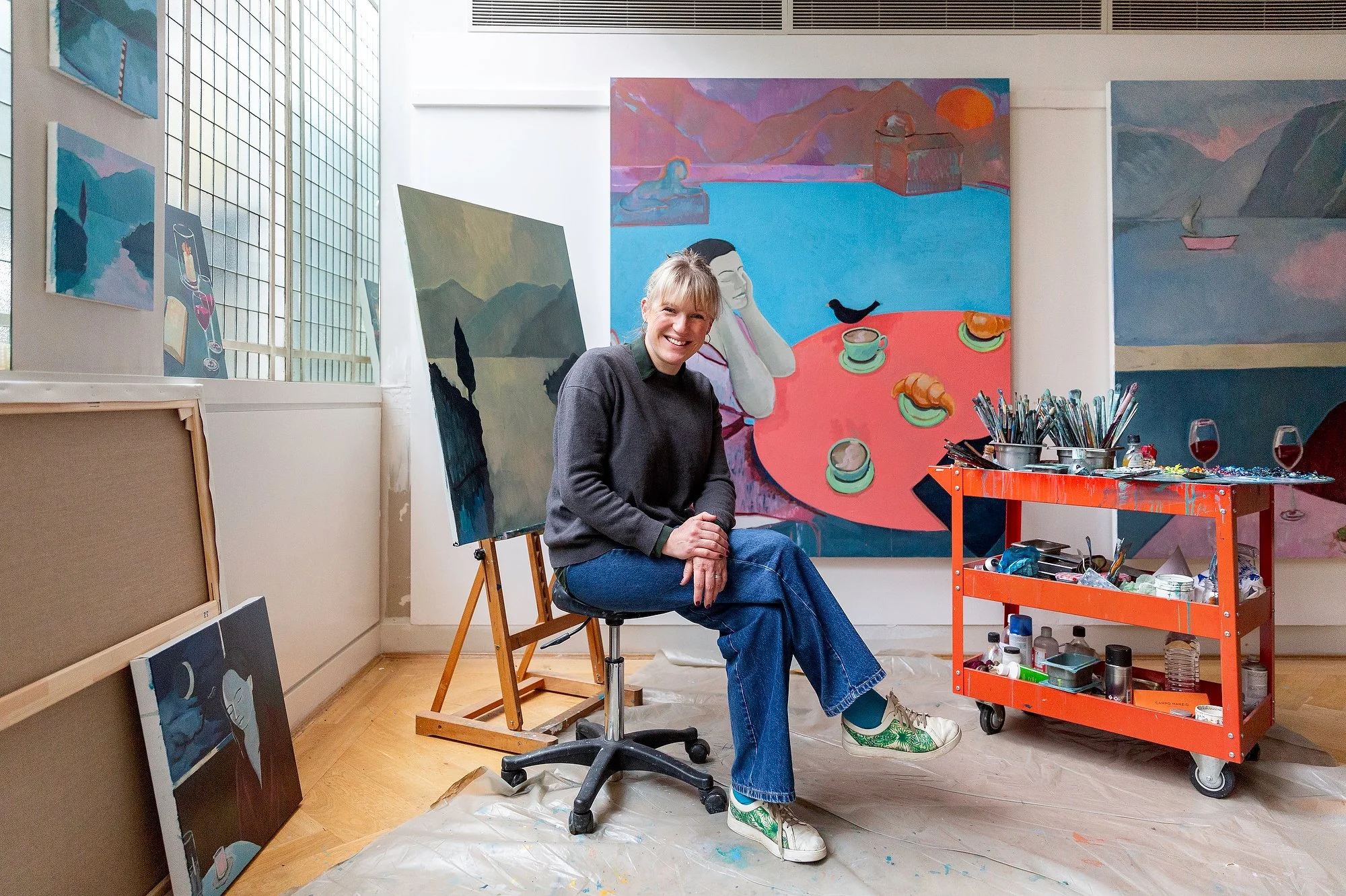 Art and Artist photography by London Photographer. Detailed, reportage, Portrait Photography. Artist Portrait. Art in situ, gallery Photographer. Editorial. Website, Storytelling, social media, content, PR, Press, Marketing, Painting, sculptures, fin