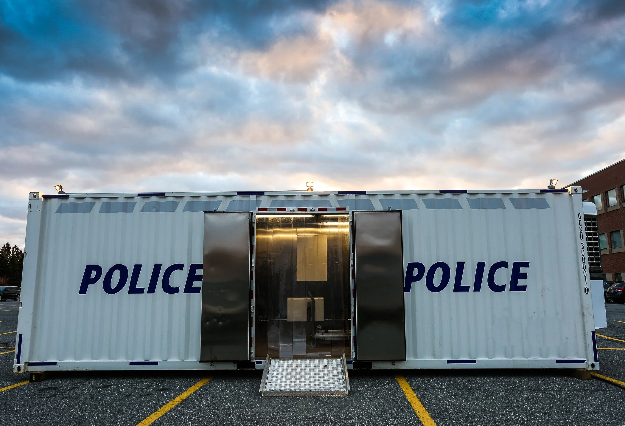 Field Morgue System™ Front Facing single point of entry for superior security and control of access.