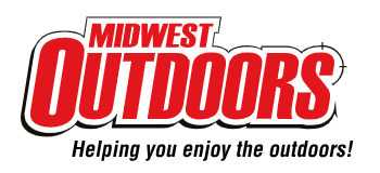 Midwest Outdoors logo with tagline 'Helping you enjoy the outdoors!'