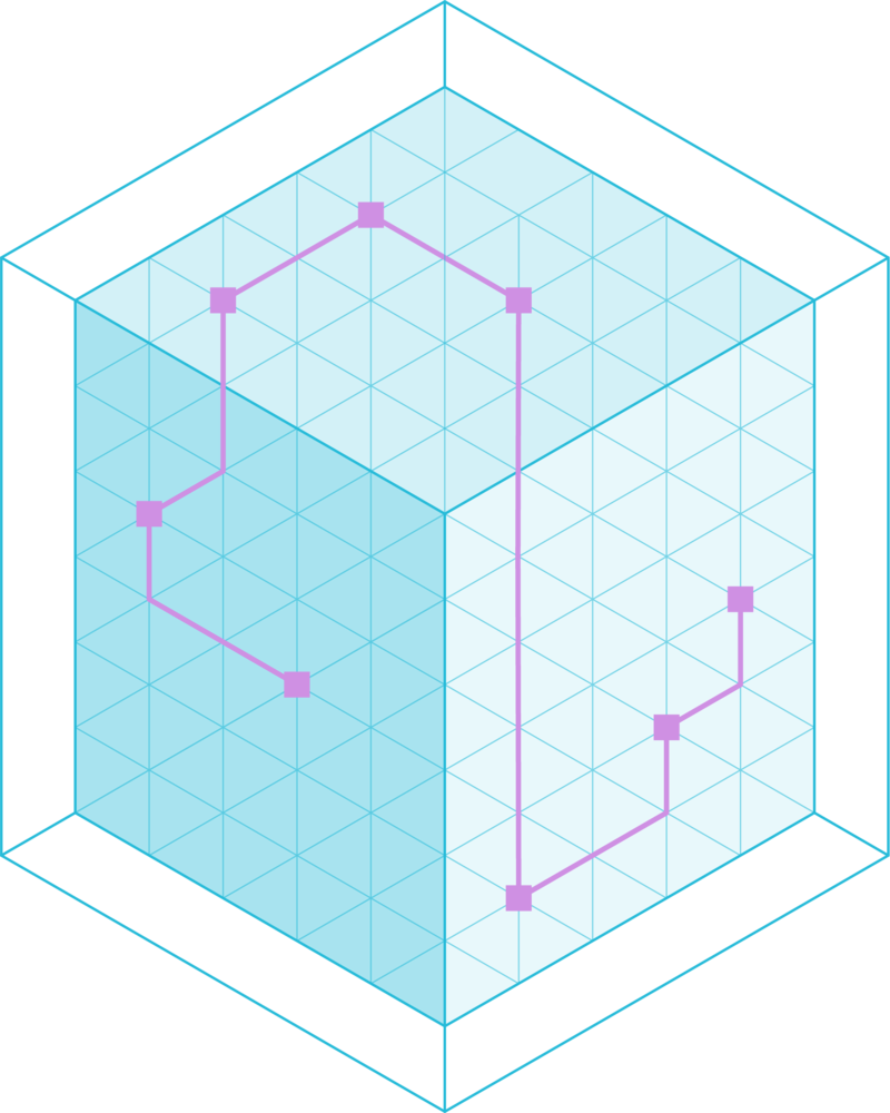 3D illustration representing Kensho's agentic data retrieval solutions including adaptive and deterministic retrieval paths.