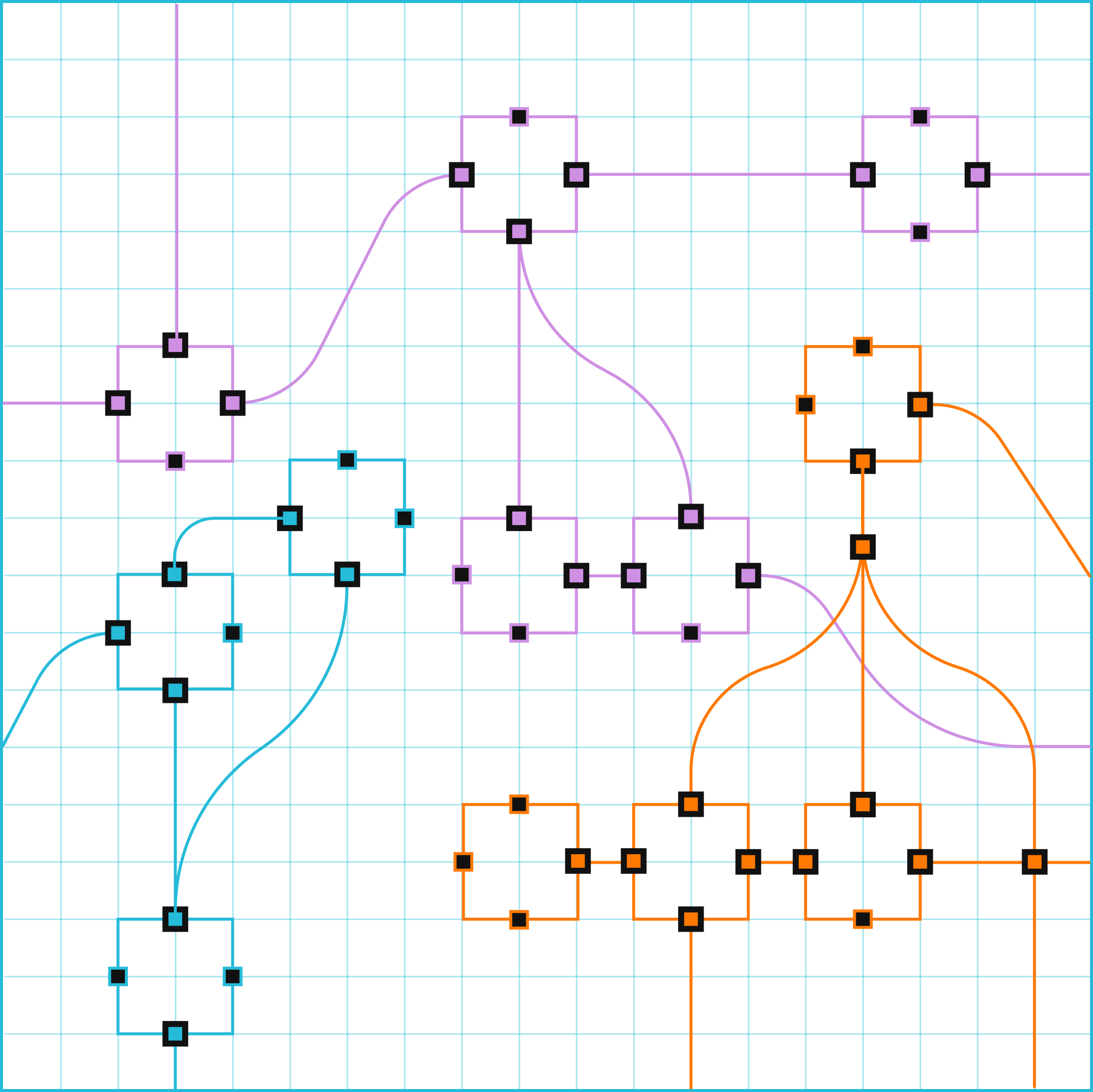 A colorful digital circuit diagram representing Kensho's agentic AI capabilities.