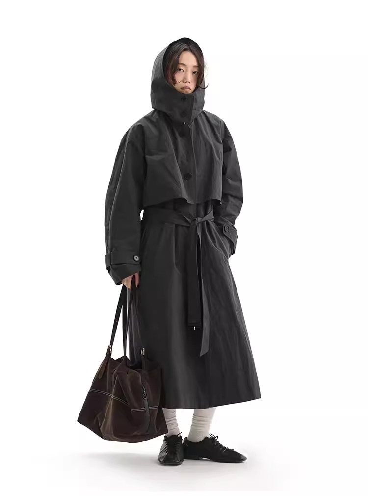 delvere trench coat [Grey Dust] | £75