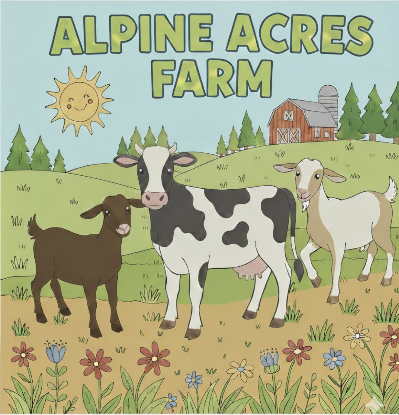 Alpine Acres Farm Coloring Book 1