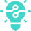 Icon of a bug or insect in a simple, minimalist style.