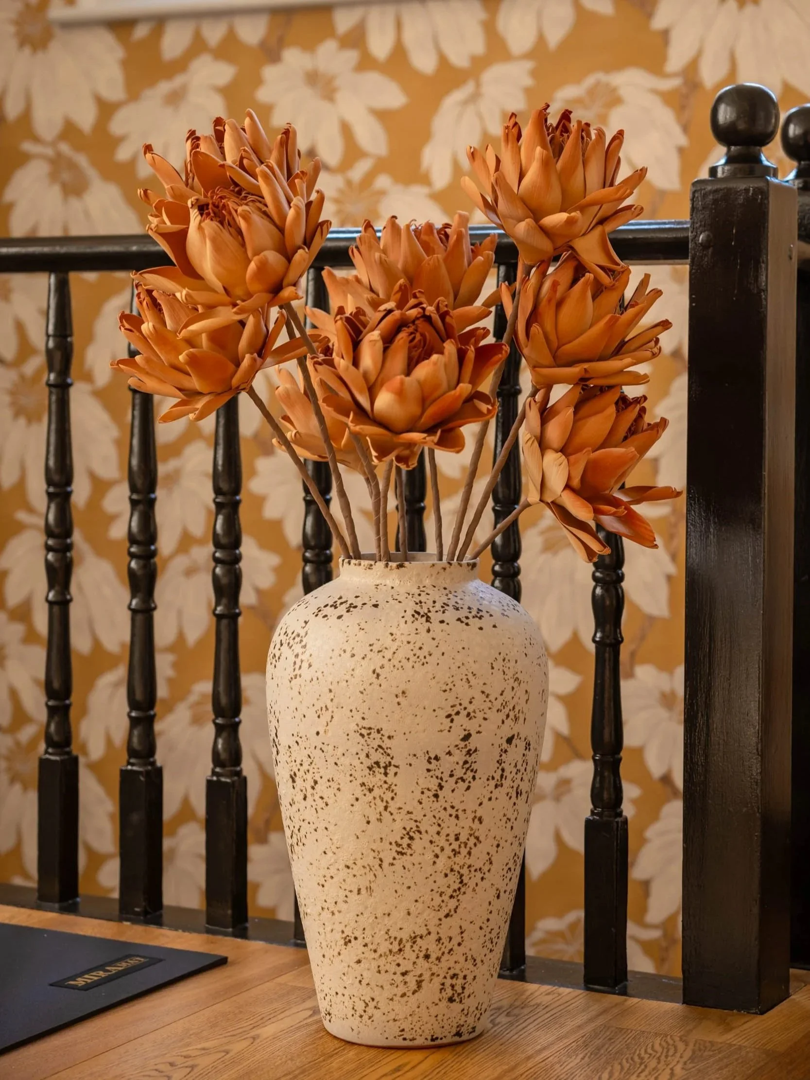 Lotus flower decoration at the studio