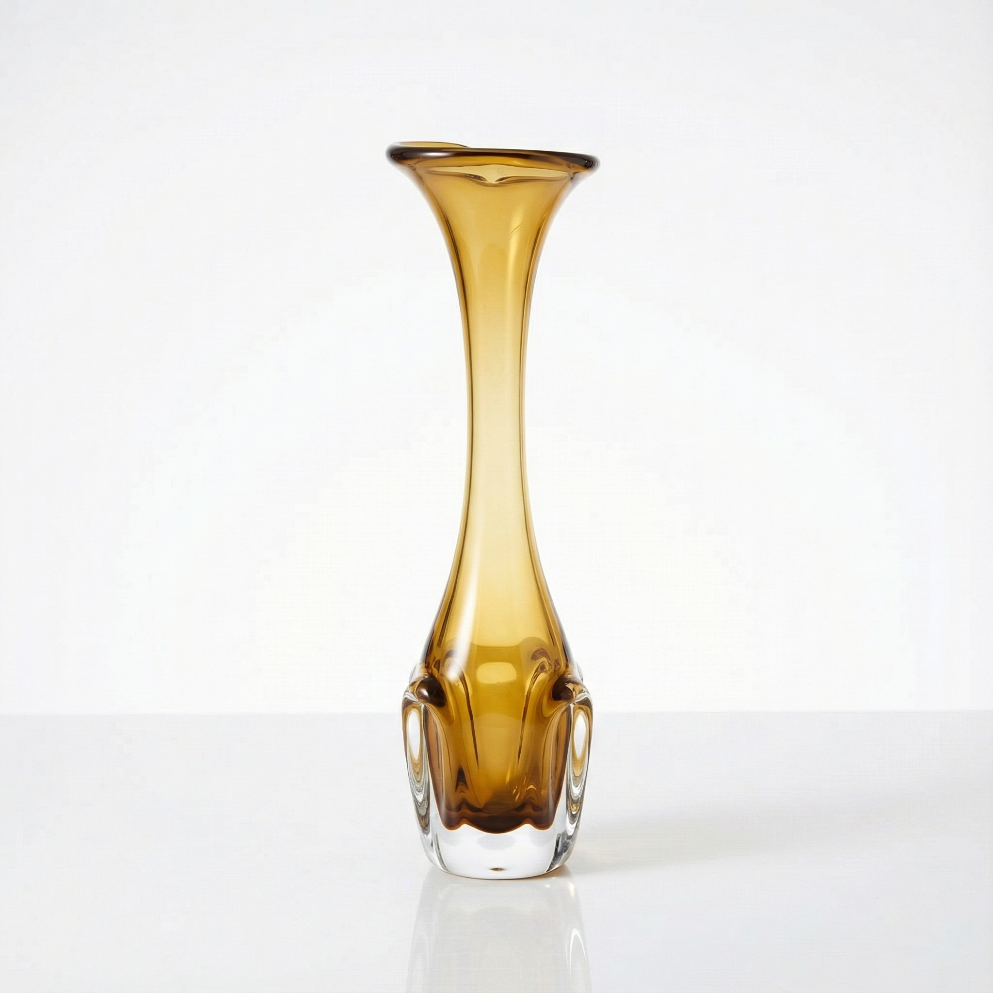Classic slim glass vase from Aseda Glassworks, Sweeden