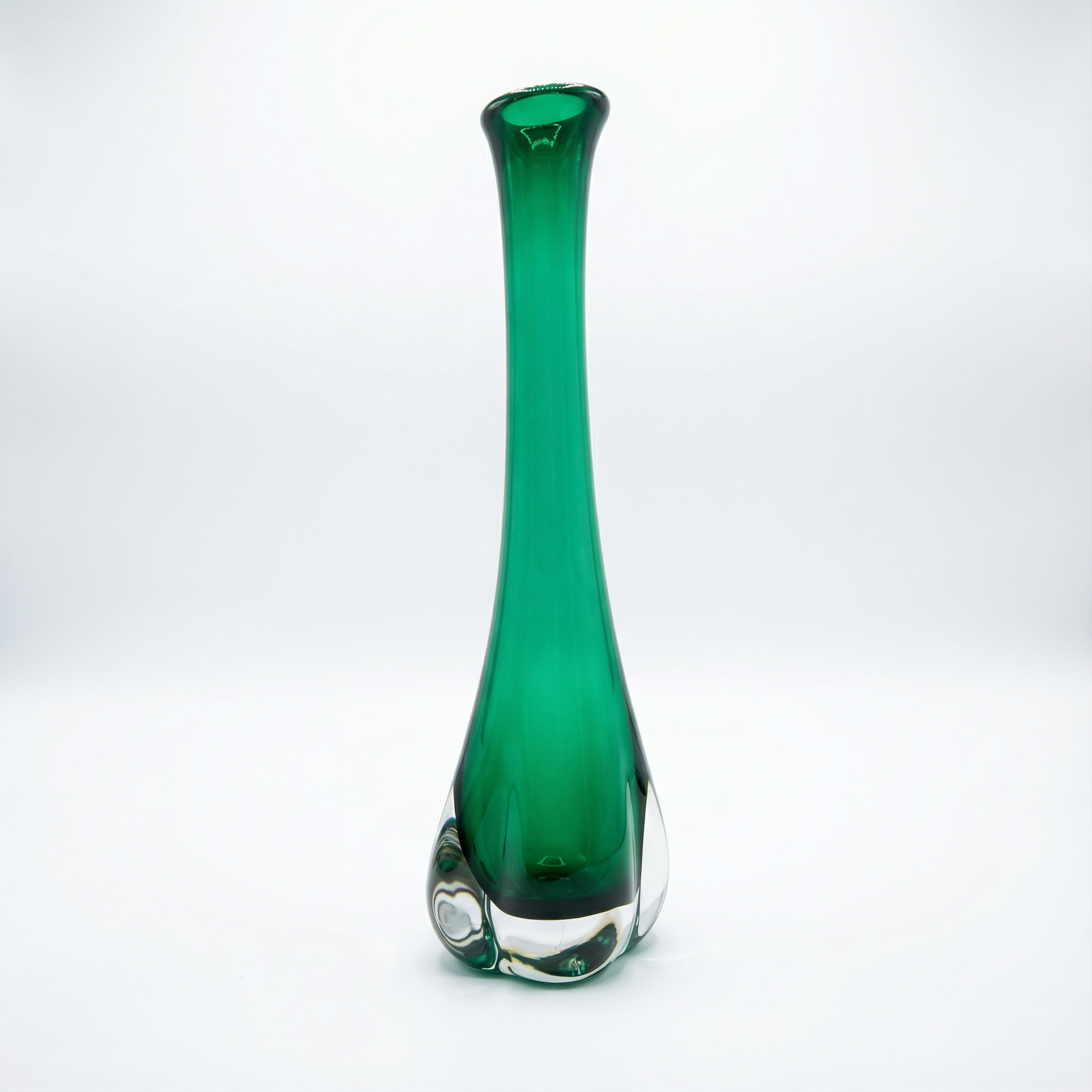 Slim glass vase from Sea glassworks. Sweden