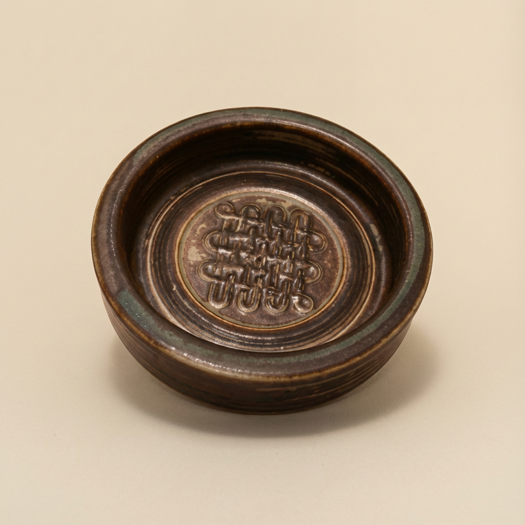 Stoneware snack bowl from Royal Copenhagen. Denmark.