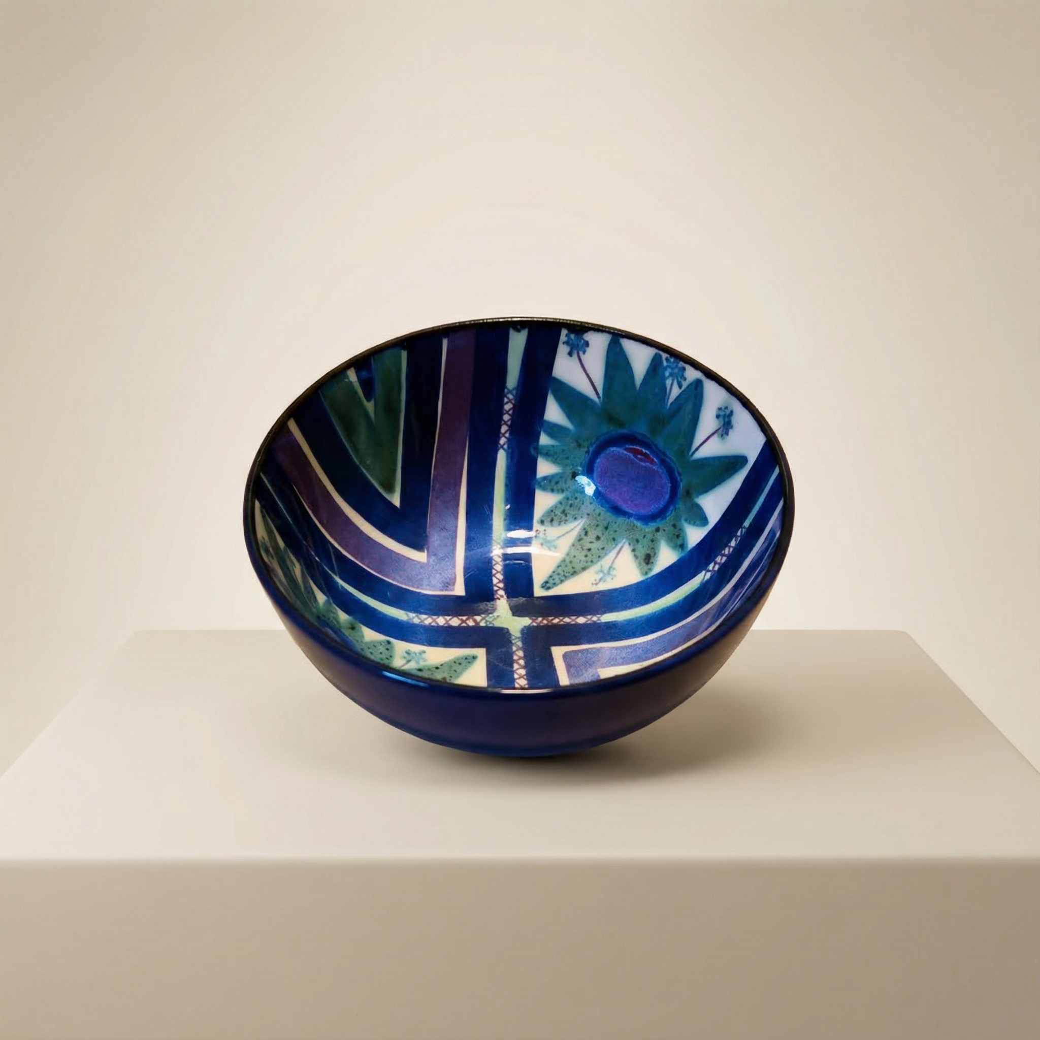 Royal Copenhagen, small colorful bowl by Nils Thorson, Denmark