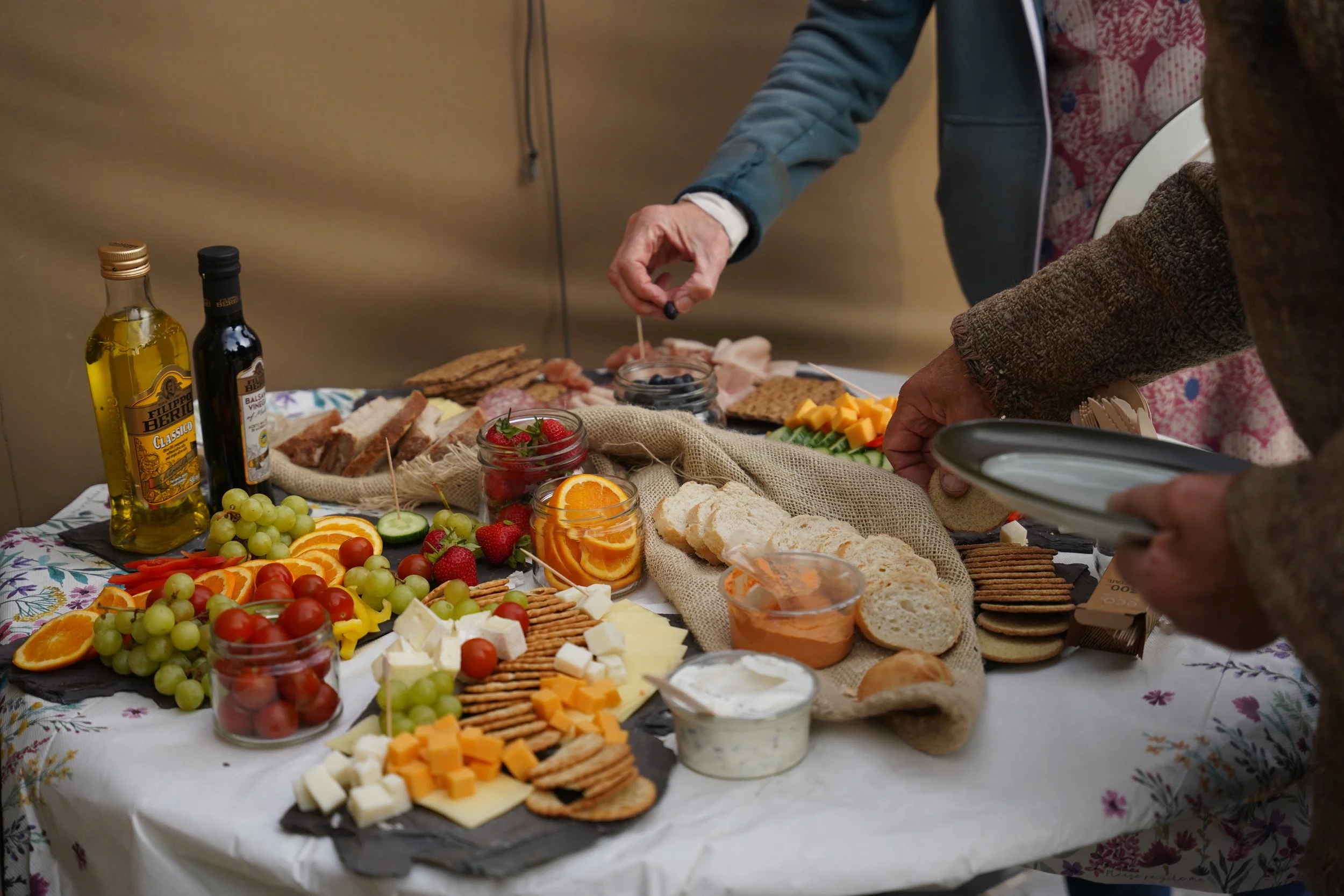 Charcuterie Board At Outdoor Gathering