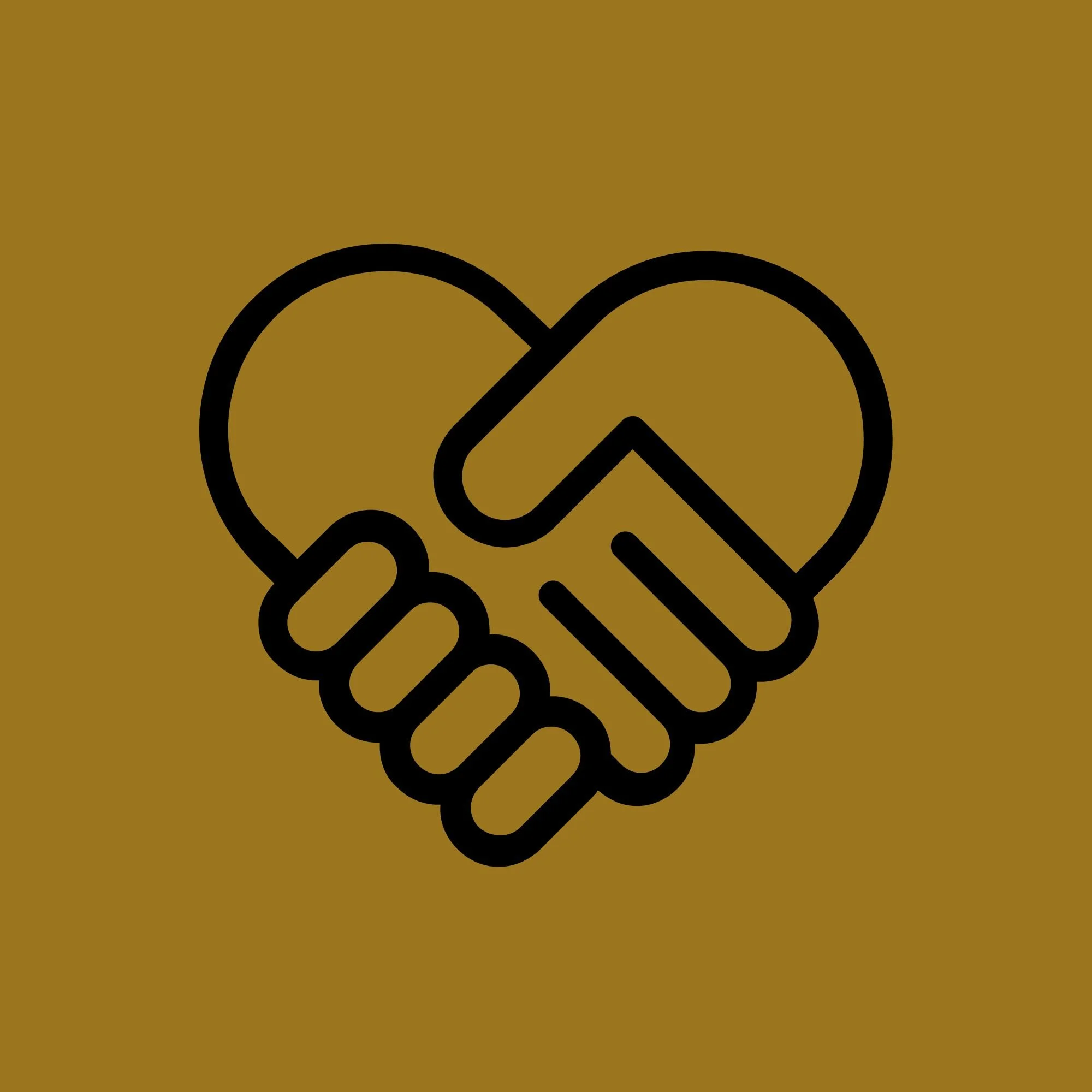 Ein Icon, das das Thema Partnerschaft symbplisiert.