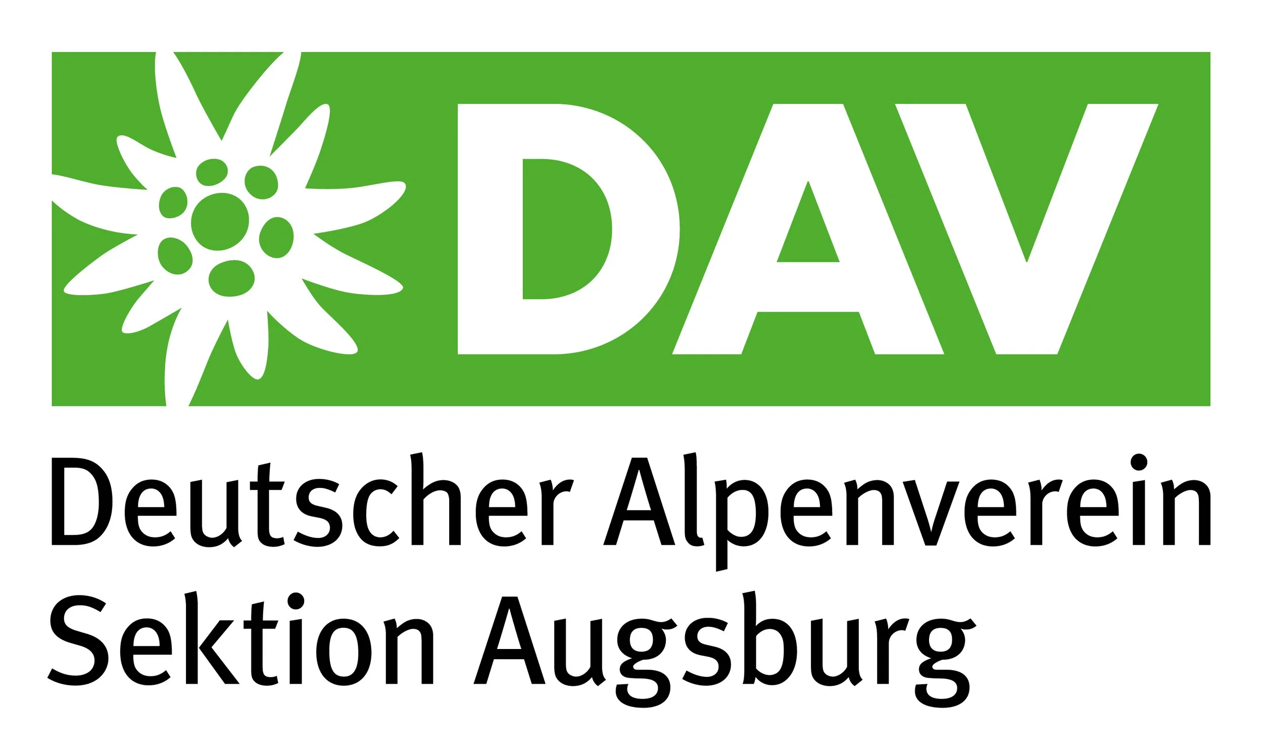 Das Bild zeigt das Logo des Sektion Augsburg des Deutschen Alpenvereins.