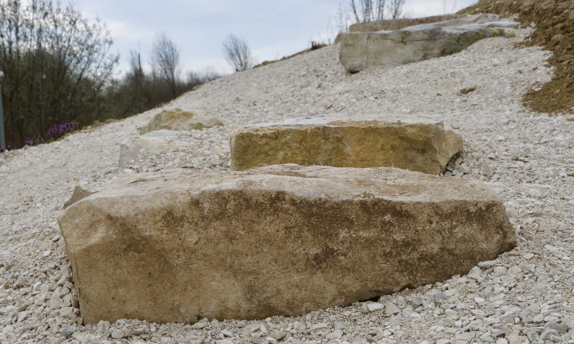 Ein Detailfoto vom Gipfeltrail.