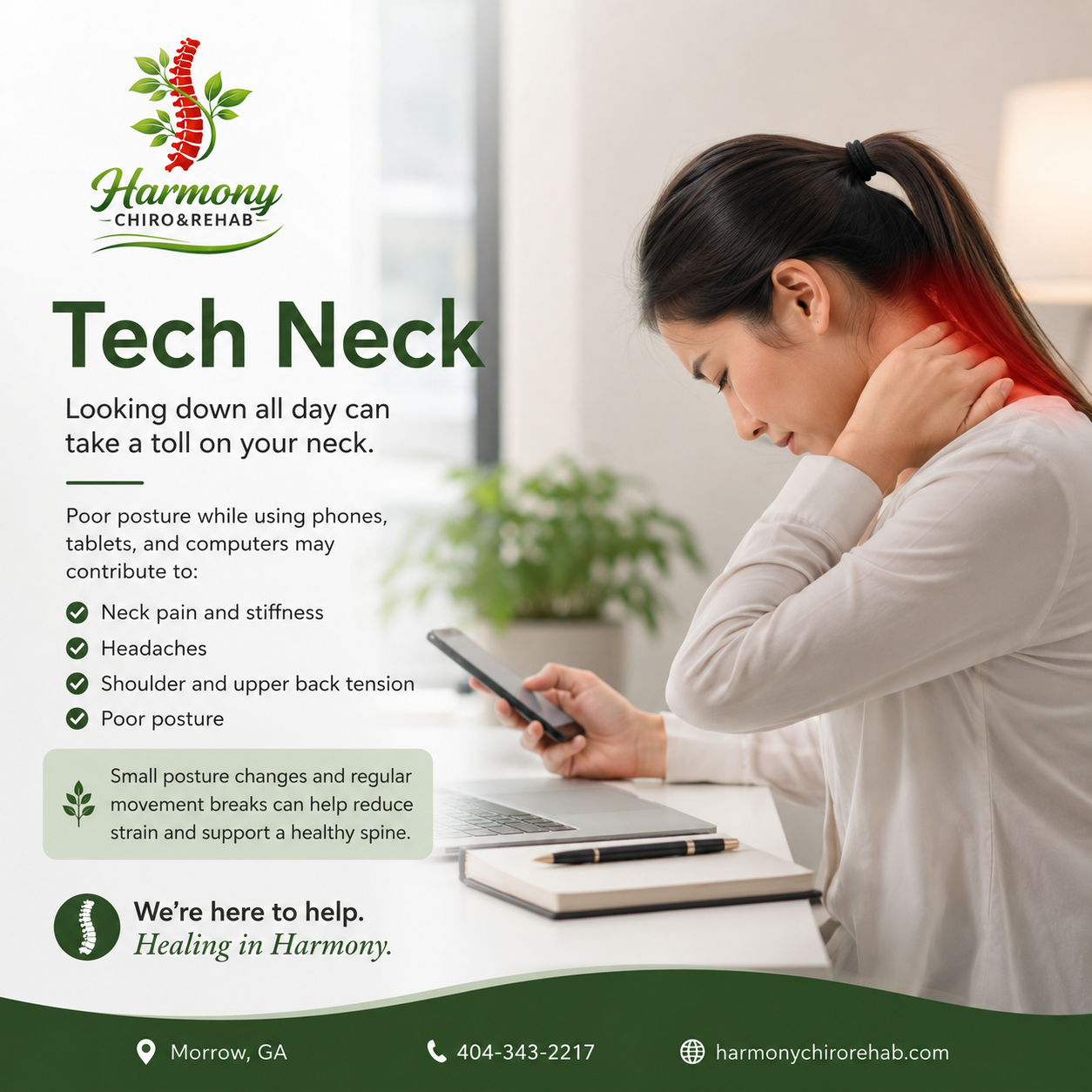 Tech Neck: How Your Phone Could Be Causing Neck Pain