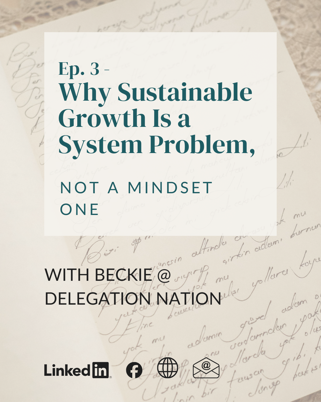 Ep. 3 - Why Sustainable Growth Is a System Problem, Not a Mindset One