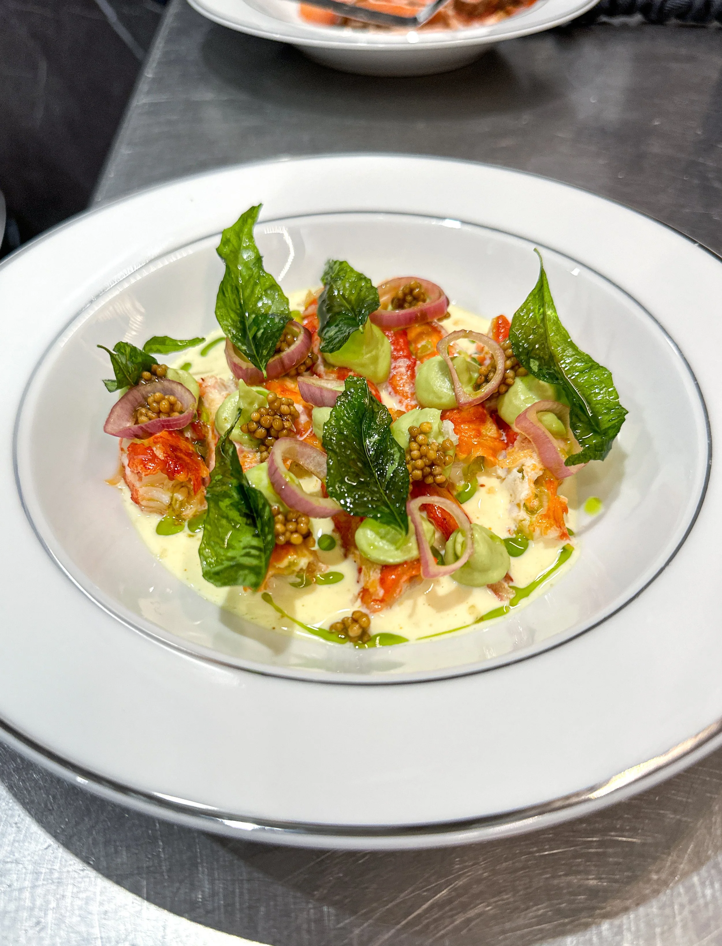 Lobster, Cape Malay dressing, crispy curry leaf