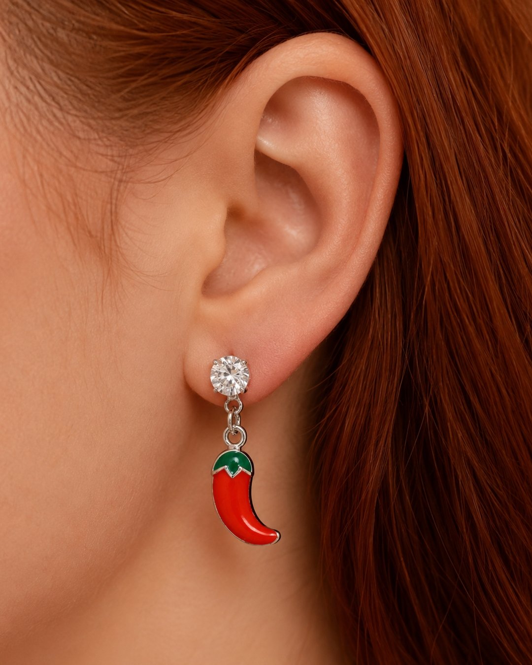 Conjunto Pimenta - Colar + Brincos