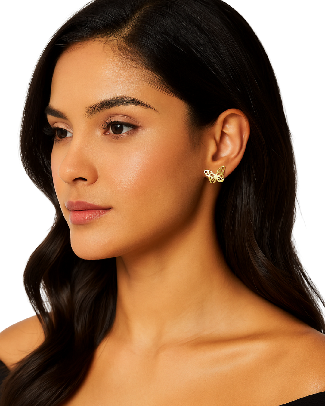 Brinco Borboleta Dourada