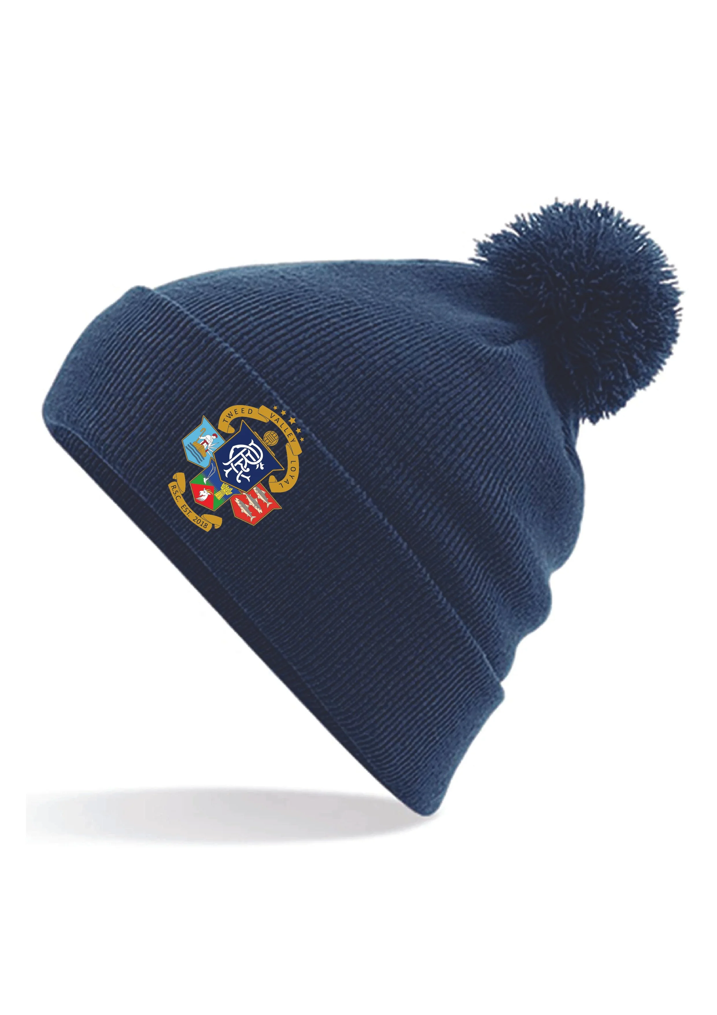 Knitted Beanie with Bobble