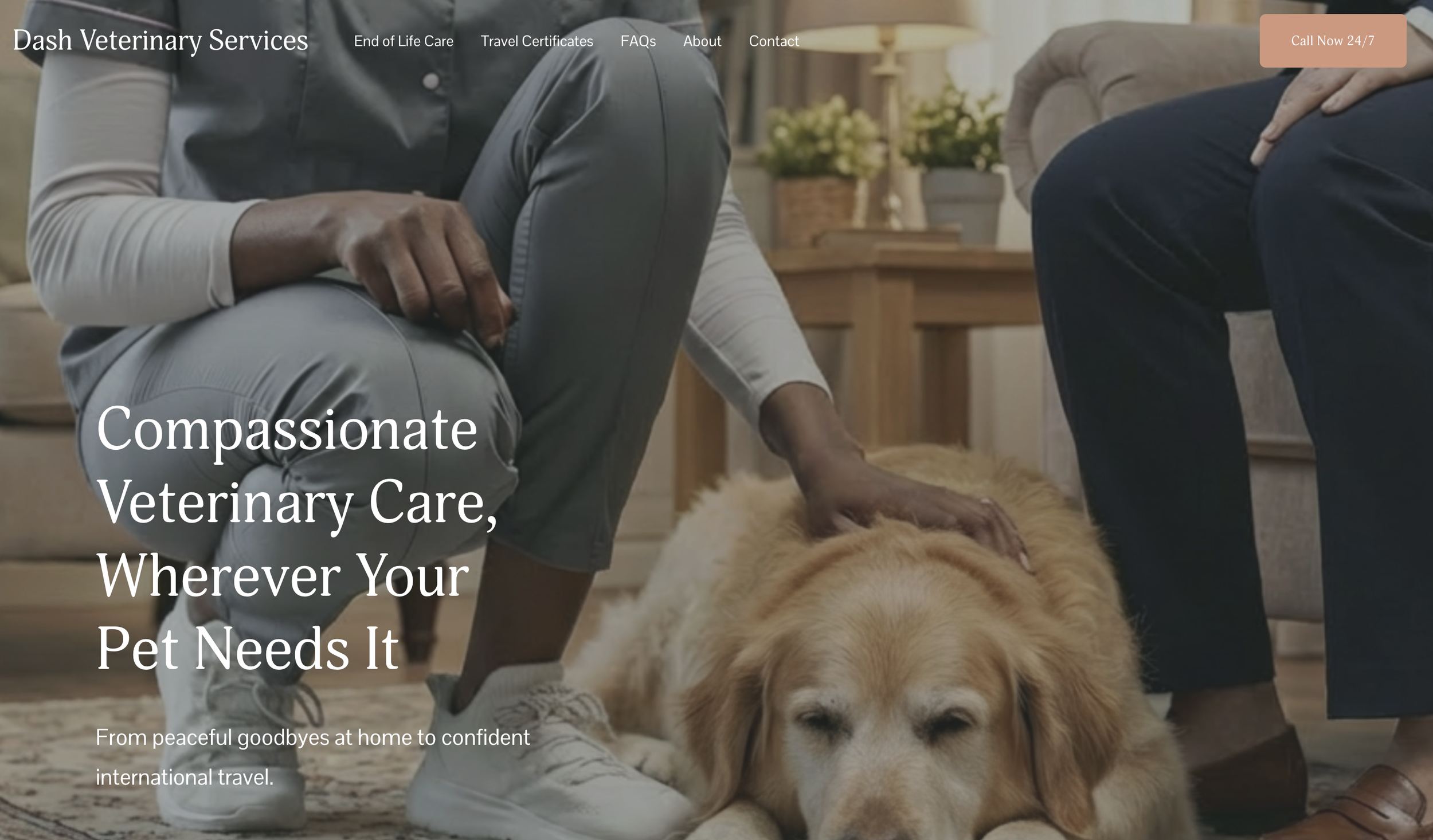 Dash Veterinary Services
Dash Veterinary Services had an existing website but was ready for a refreshed look and improved user experience. We redesigned and rebuilt the site on Squarespace to create a clean, modern presence that reflects their compas