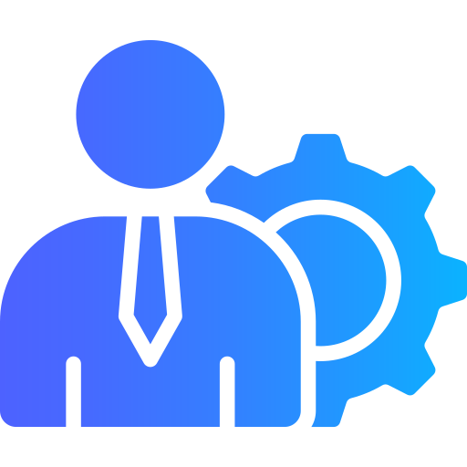 A digital illustration of a DNA double helix molecule with a blue and purple gradient background.