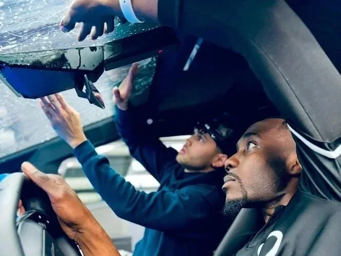 On The Spot Dealer Services provides on-site window tinting for dealerships.