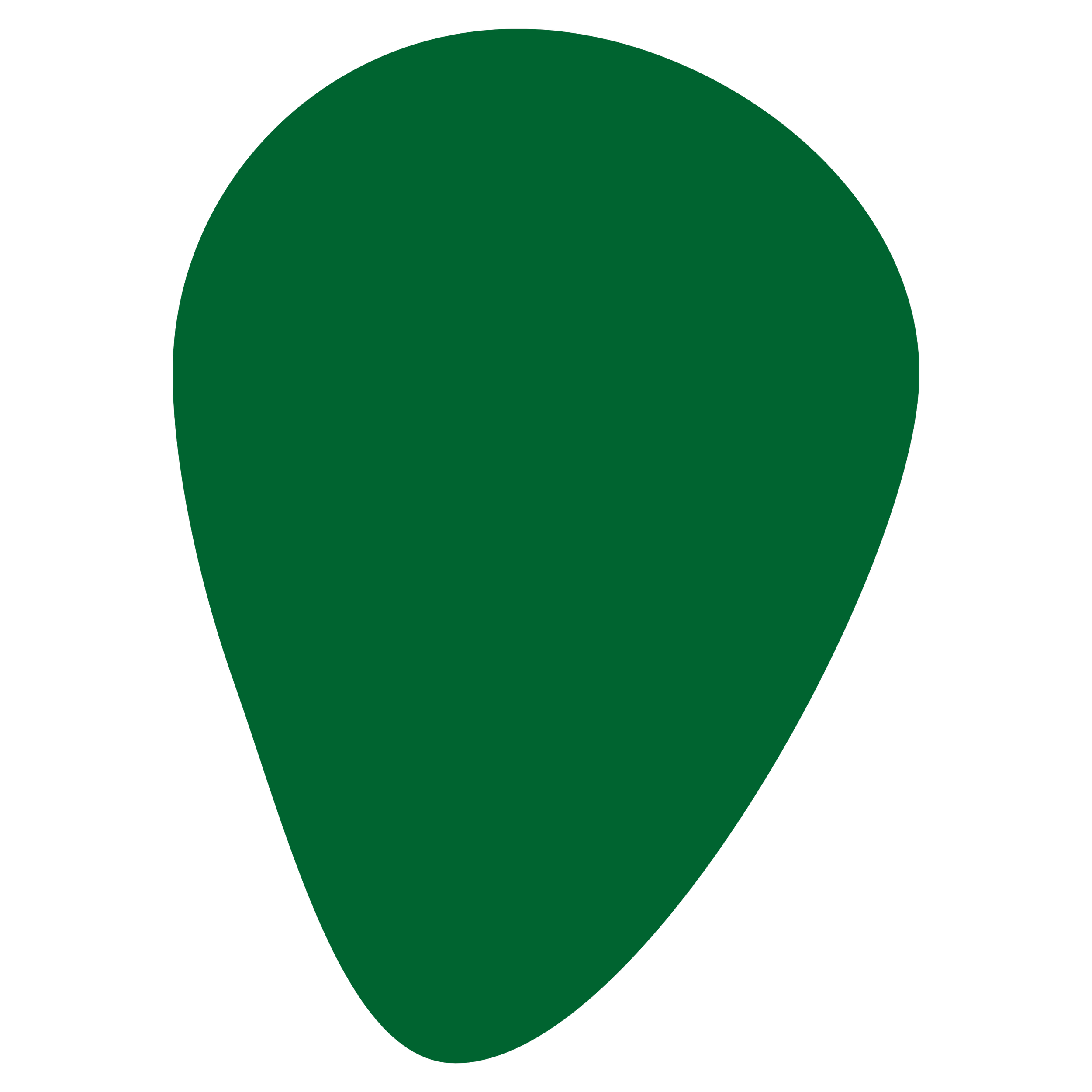 A green location pin marker symbol on a black background.