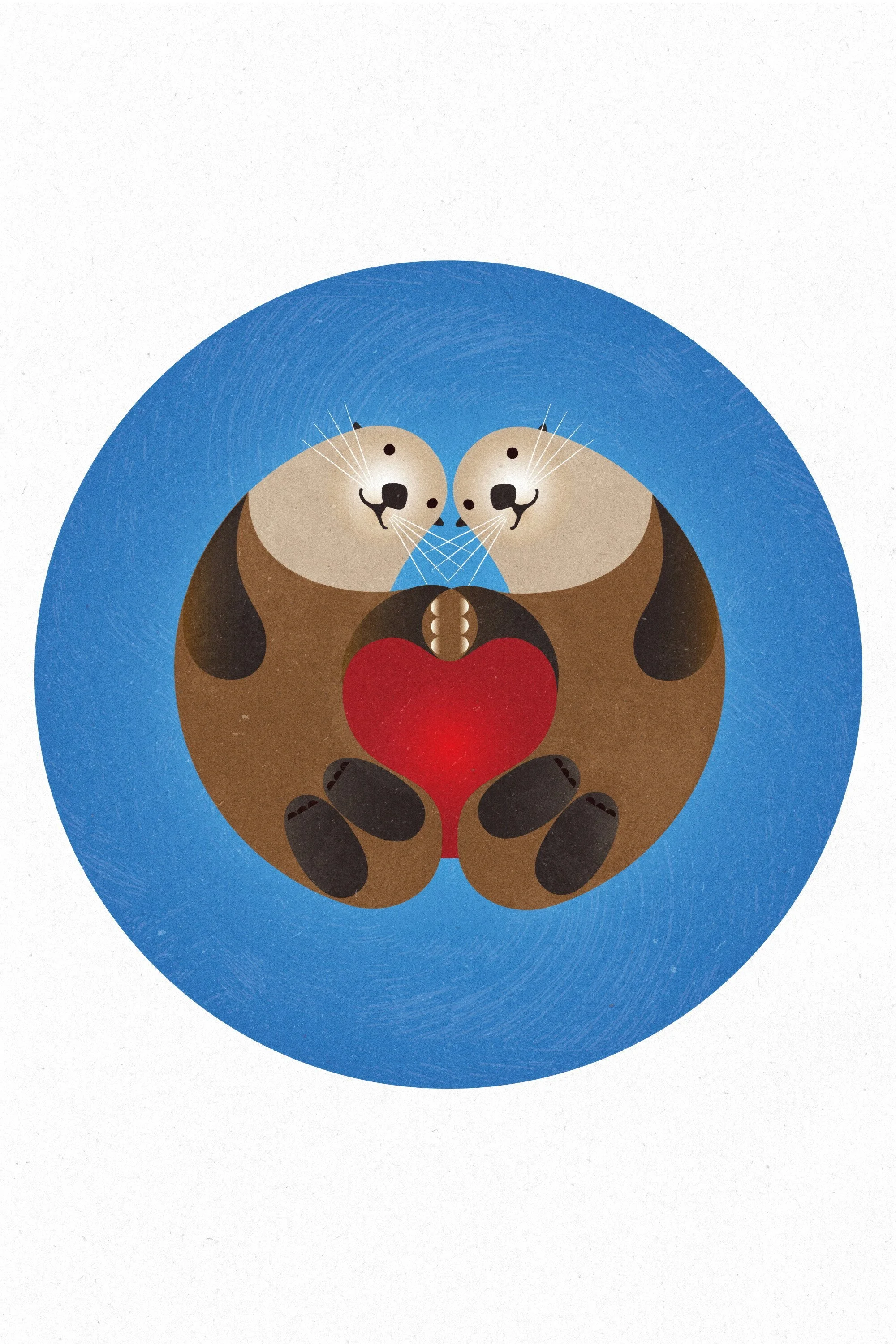 Large Print - Sea Otters