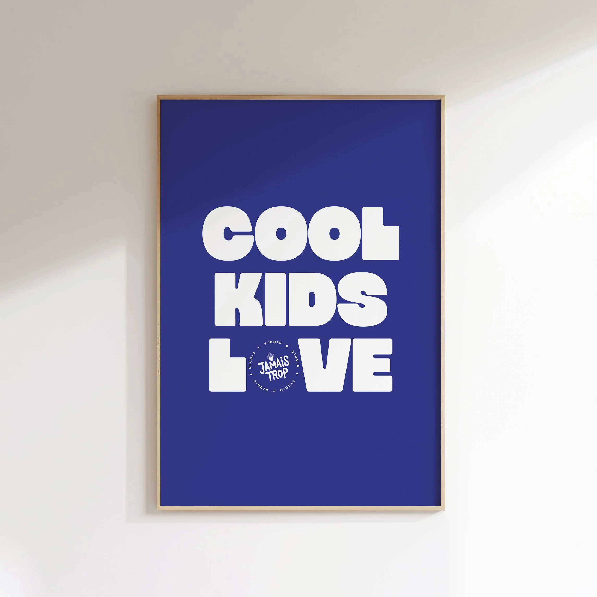 Affiche  •  Cool Kids Love  •  Bleu
