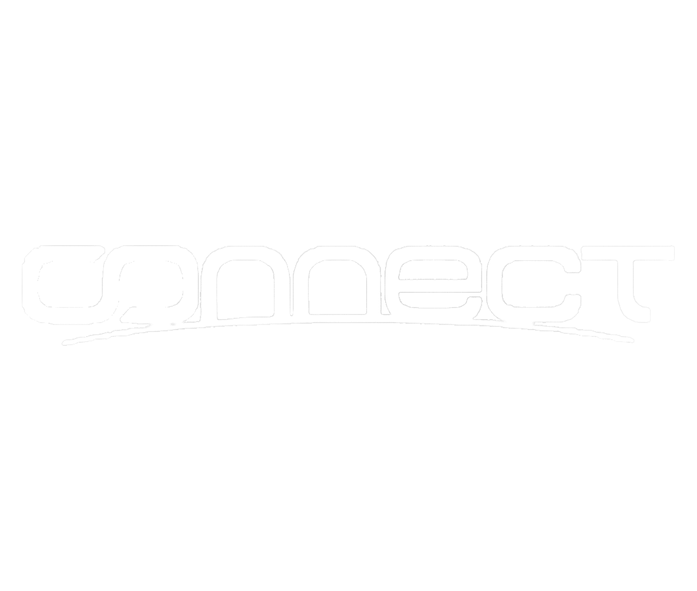 White connected text logo reading "Connect" on a white background.