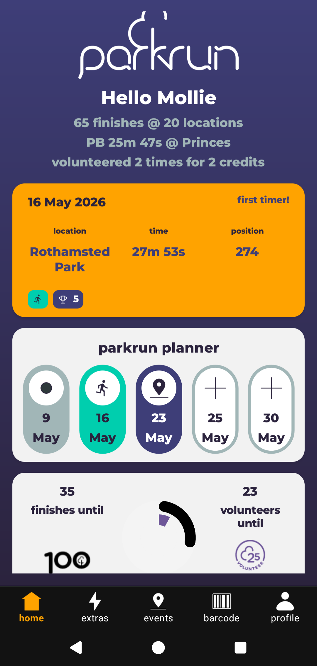 Why I love the parkrun app