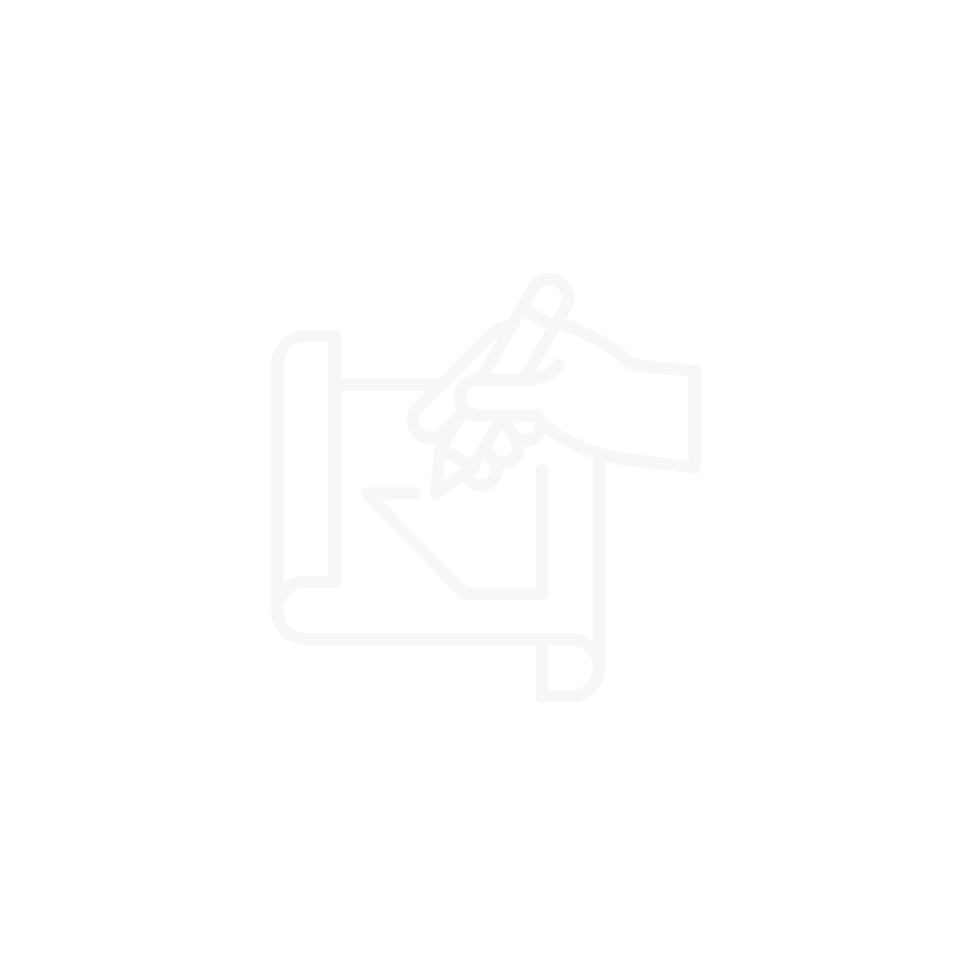 Line drawing of a hand applying ink to a stamp or printing press