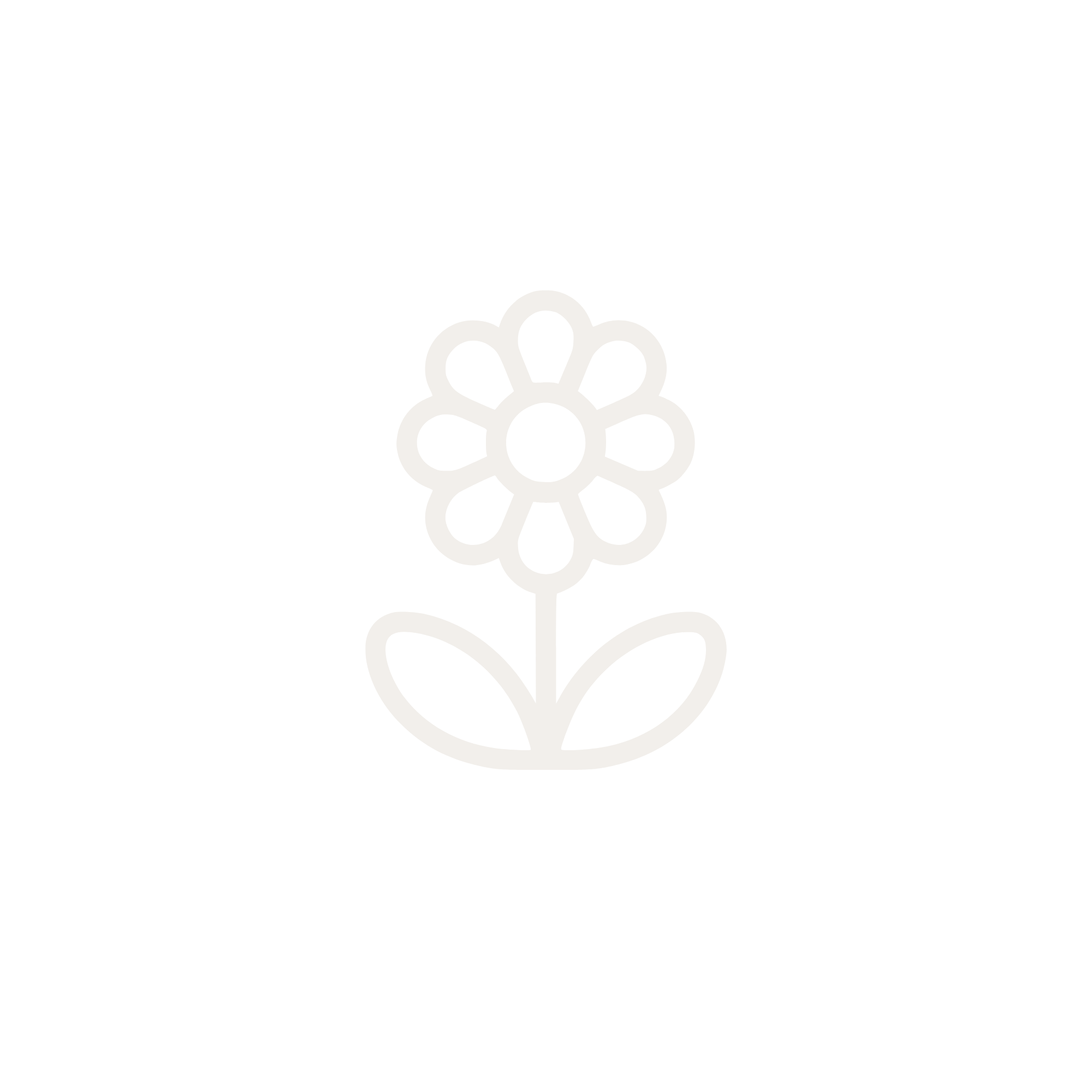 Outline of a flower with one stem and multiple petals, composed of white lines on a black background.