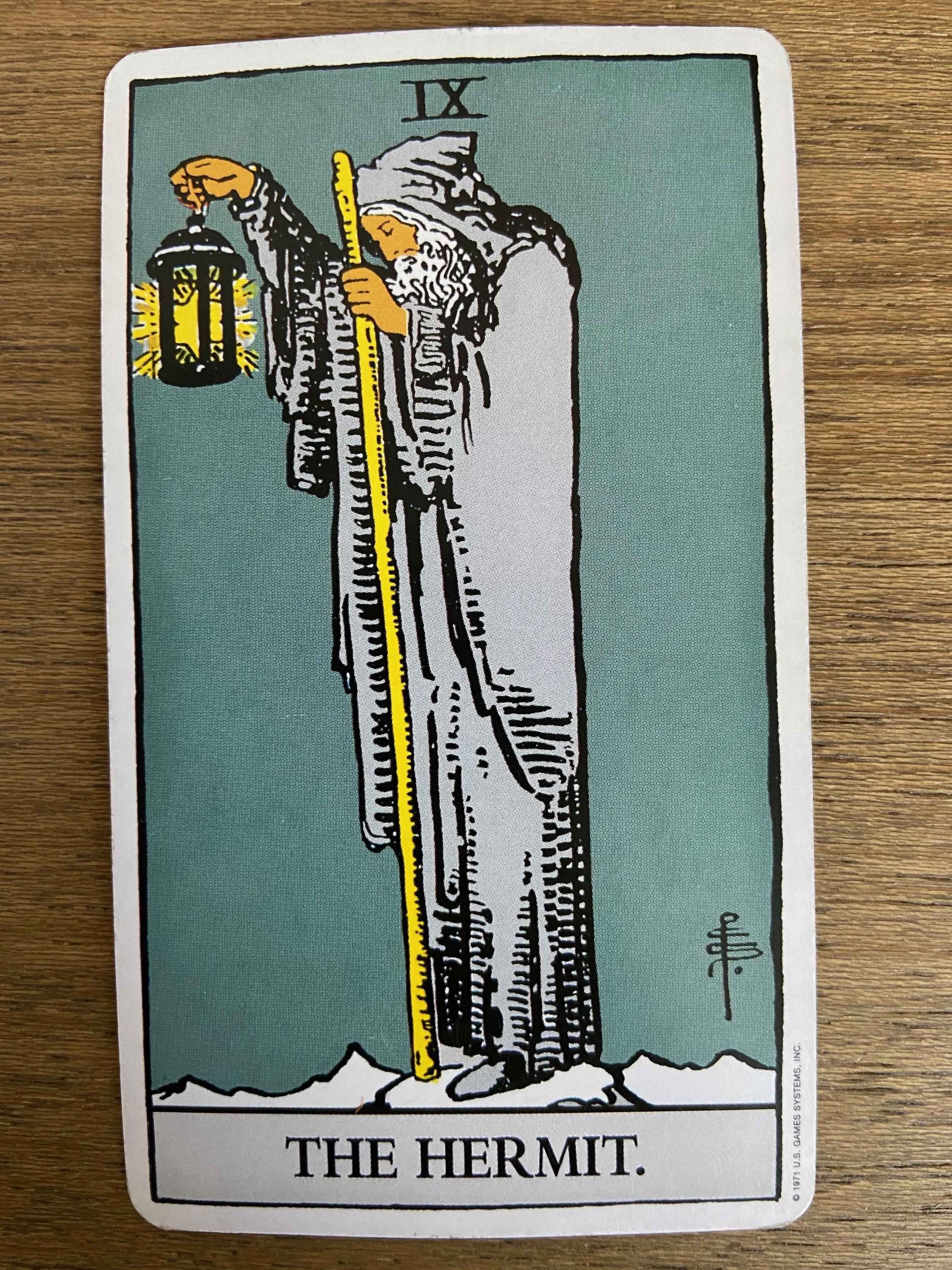 The Hermit tarot card